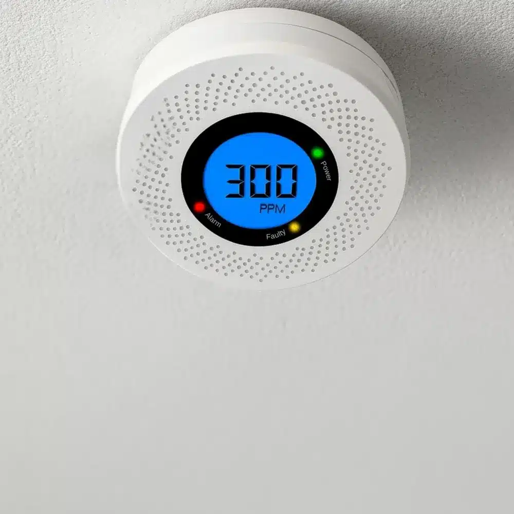 Czujnik Czadu Dymu Detektor Tlenku Węgla Bezprzewodowy LCD - obrazek 7
