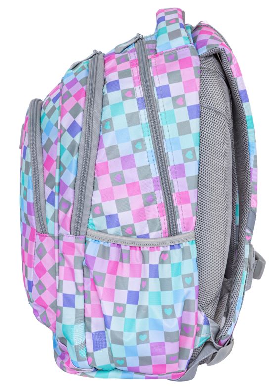 Plecak Szkolny Dla Dziewczynki 20L Head CHECKERED HEARTS AB330 - obrazek 2