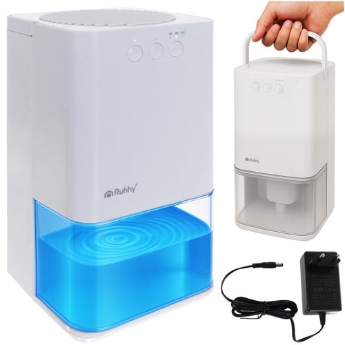 Osuszacz Powietrza Pochłaniacz Wilgoci LED Timer 1,4L Ruhhy Biały