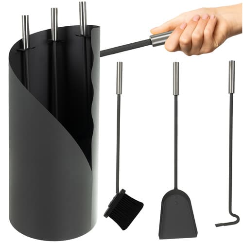 Przybory Kominkowe Akcesoria Zestaw Do Kominka Loft 4w1