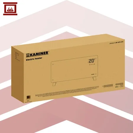 Grzejnik Elektryczny Konwektorowy Szklany WiFi Pilot Czarny Kaminer 2500W - obrazek 12