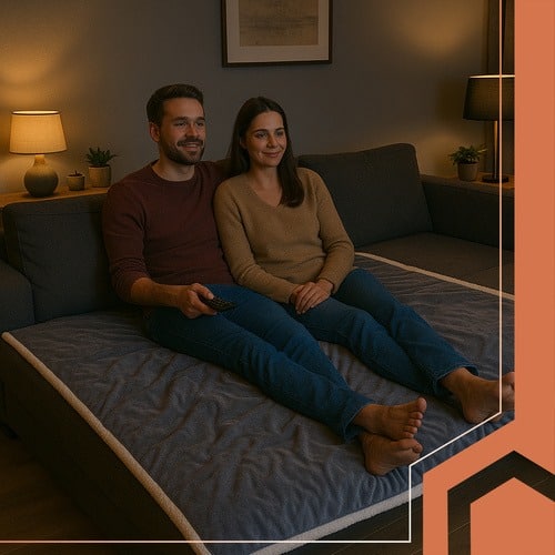 Koc Elektryczny Grzewczy Dwuosobowy Pilot Szary Ruhhy 180x130cm - obrazek 7