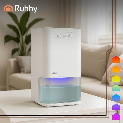 Osuszacz Powietrza Pochłaniacz Wilgoci LED Timer 1,4L Ruhhy Biały - obrazek 12