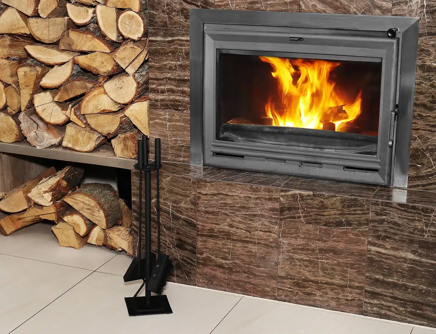 Przybory Kominkowe Akcesoria Zestaw Do Kominka 4w1 - obrazek 7