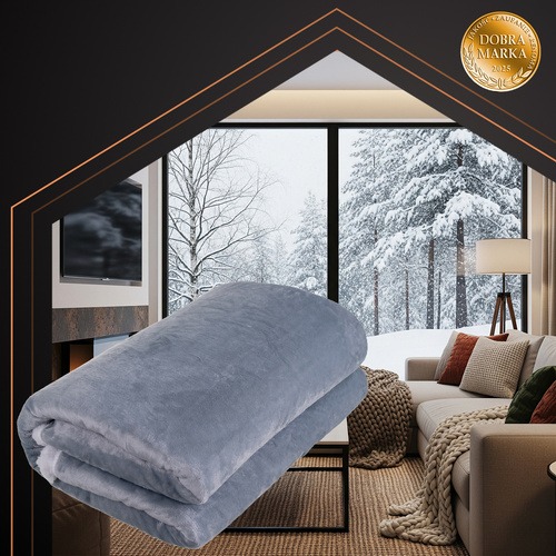 Koc Elektryczny Grzewczy Dwuosobowy Pilot Szary Ruhhy 180x130cm - obrazek 4