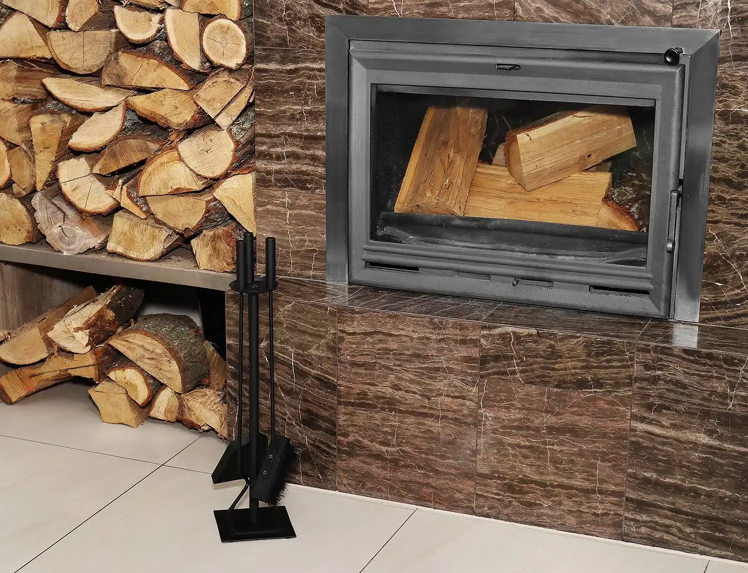 Przybory Kominkowe Akcesoria Zestaw Do Kominka 4w1 - obrazek 8