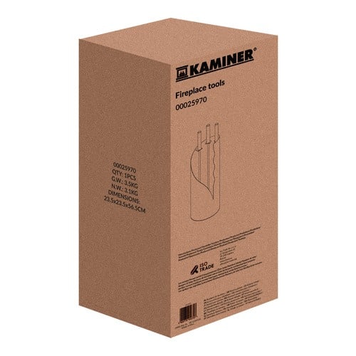 Przybory Kominkowe Akcesoria Zestaw Do Kominka Loft 4w1 - obrazek 11