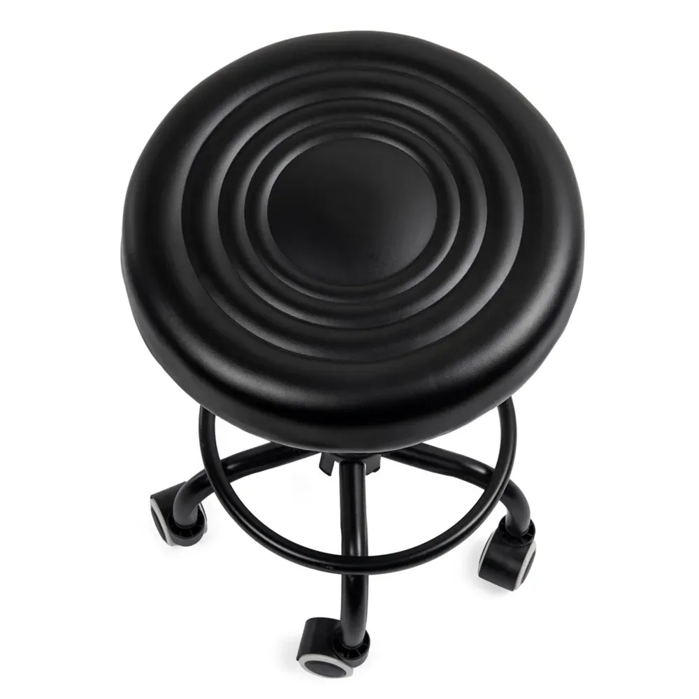 Hoker Barowy Stołek Fryzjerski Kosmetyczny Obrotowy Czarny - obrazek 6