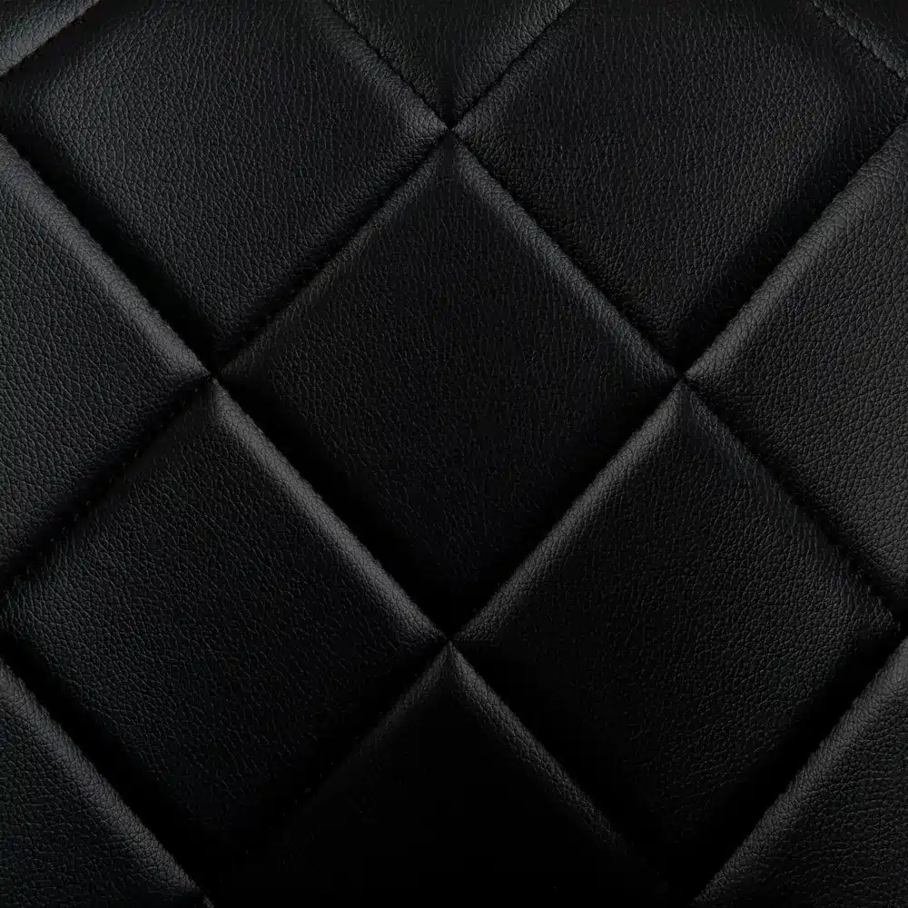 Hoker Barowy Kuchenny Obrotowy Regulowany Skórzany Czarny - obrazek 13