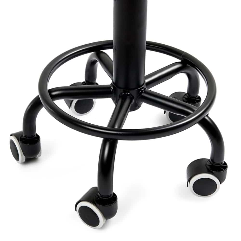 Hoker Barowy Stołek Fryzjerski Kosmetyczny Obrotowy Czarny - obrazek 8