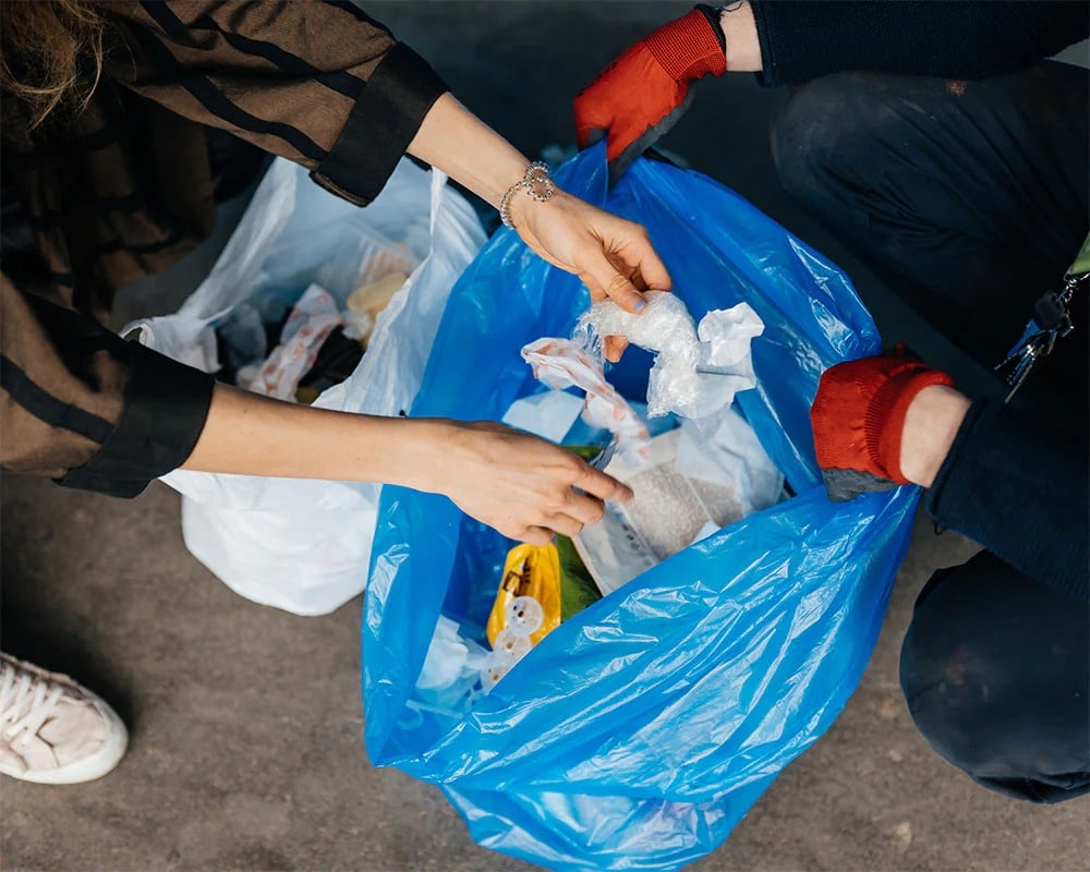 Worki Na Śmieci Wiązane 35L Niebieskie 150 szt. - obrazek 6