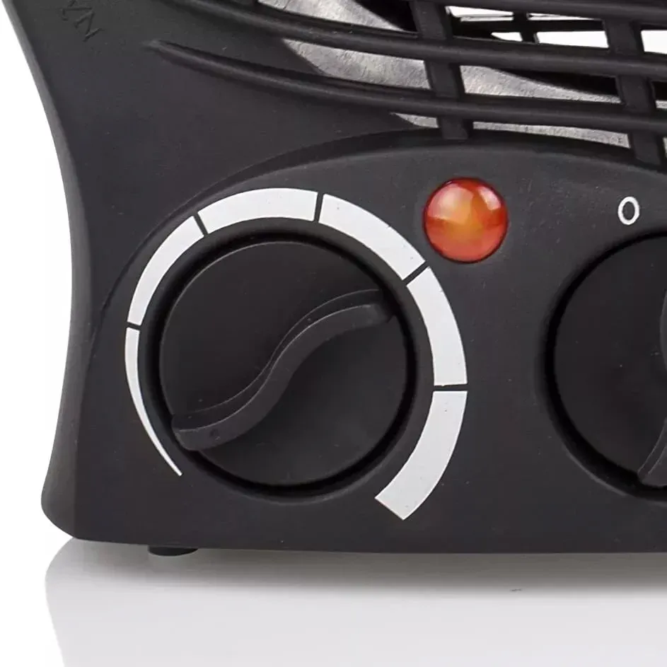 Termowentylator Farelka Grzejnik Elektryczny Czarny 2000W - obrazek 5