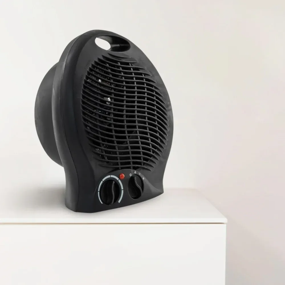 Termowentylator Farelka Grzejnik Elektryczny Czarny 2000W - obrazek 8