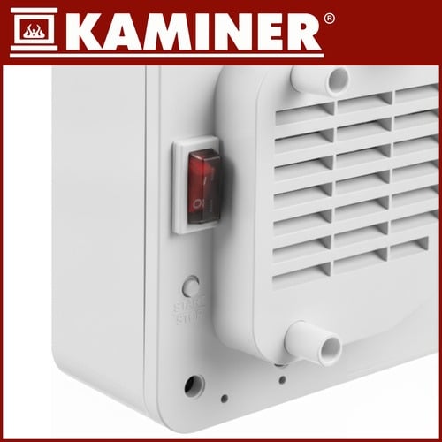 Kurtyna Powietrzna Ścienna Szklana WiFi Pilot Biały Kaminer 2000W - obrazek 5