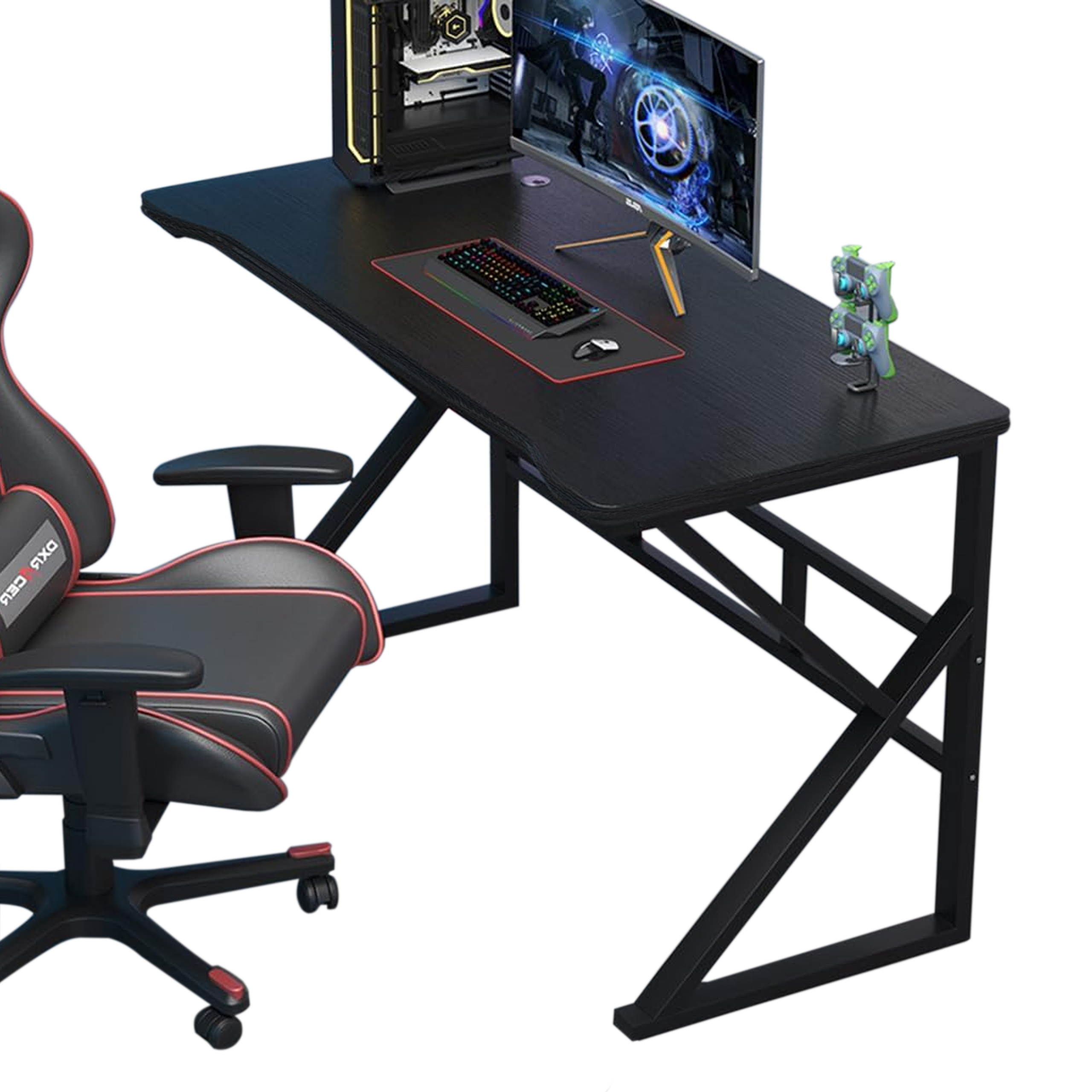 Biurko Komputerowe Stół Gamingowy dla Gracza Komputerowe Duże Stabilne - obrazek 2
