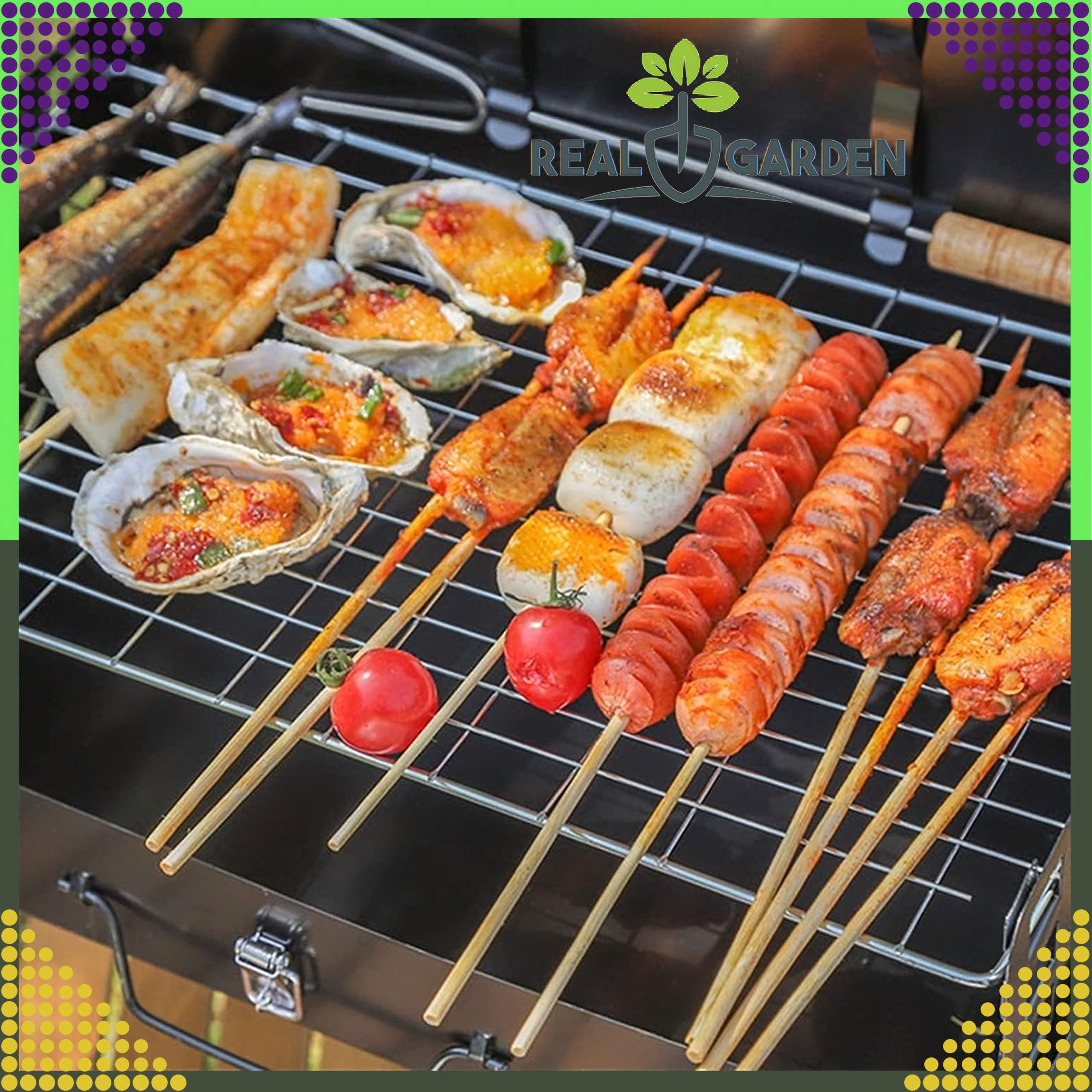 Grill Ogrodowy Turystyczny Składany Przenośny Walizka Kemping + Sztućce - obrazek 24