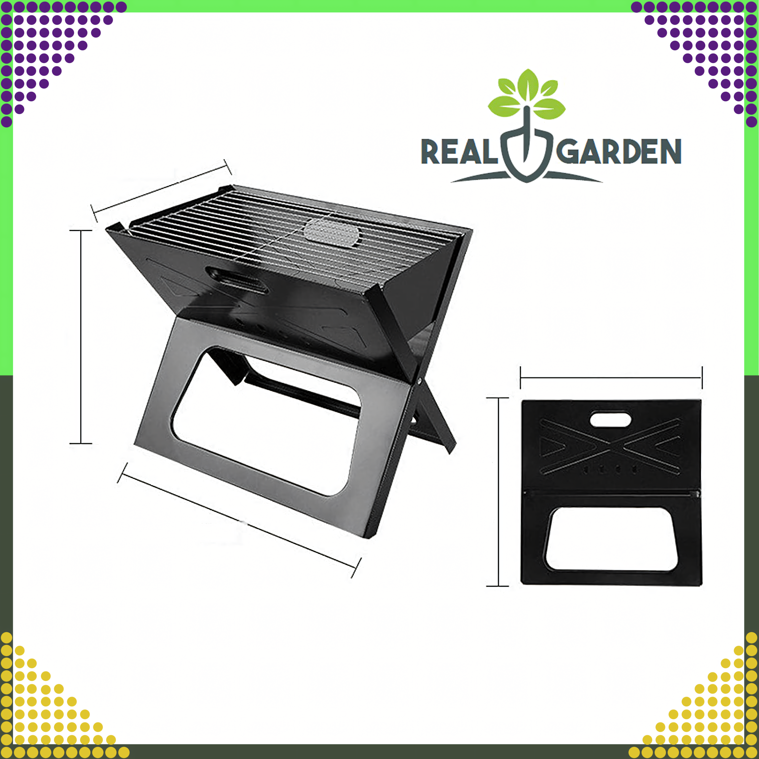 Grill Biwakowy Turystyczny Ogrodowy Przenośny Składany Węglowy Walizka - obrazek 21