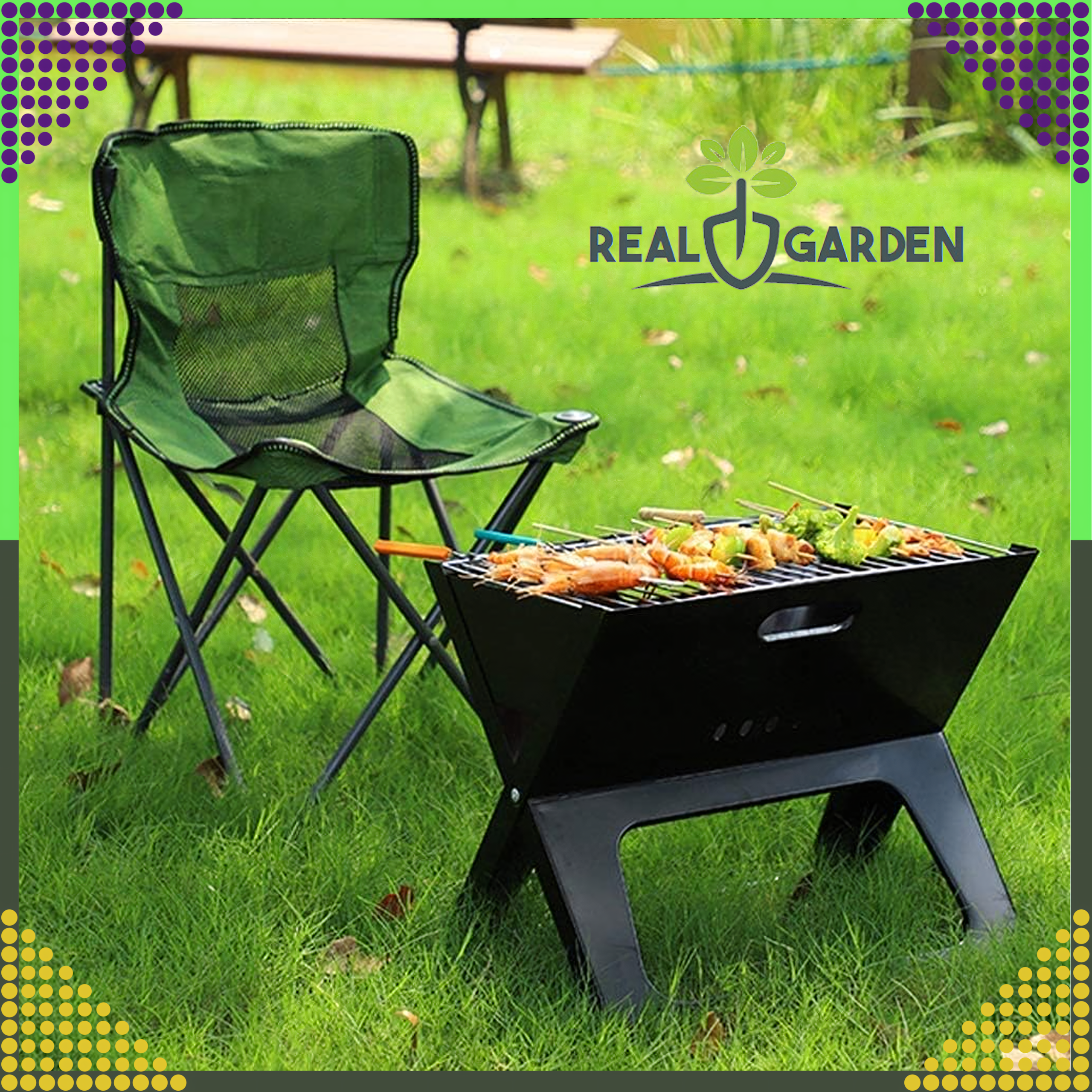 Grill Biwakowy Turystyczny Ogrodowy Przenośny Składany Węglowy Walizka - obrazek 26