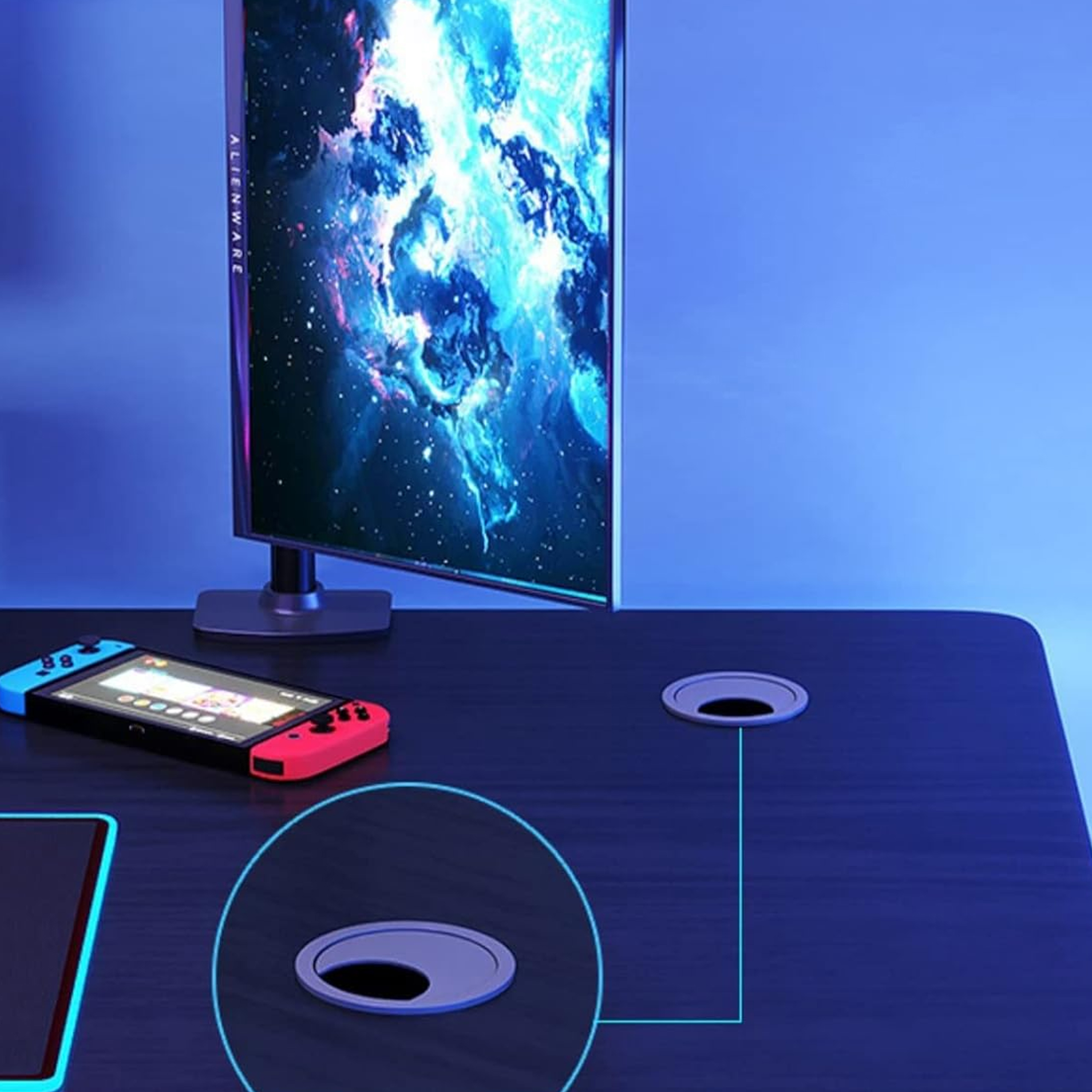 18 x Biurko Komputerowe Stół Gamingowy dla Gracza Komputerowe Duże Stabilne - obrazek 20