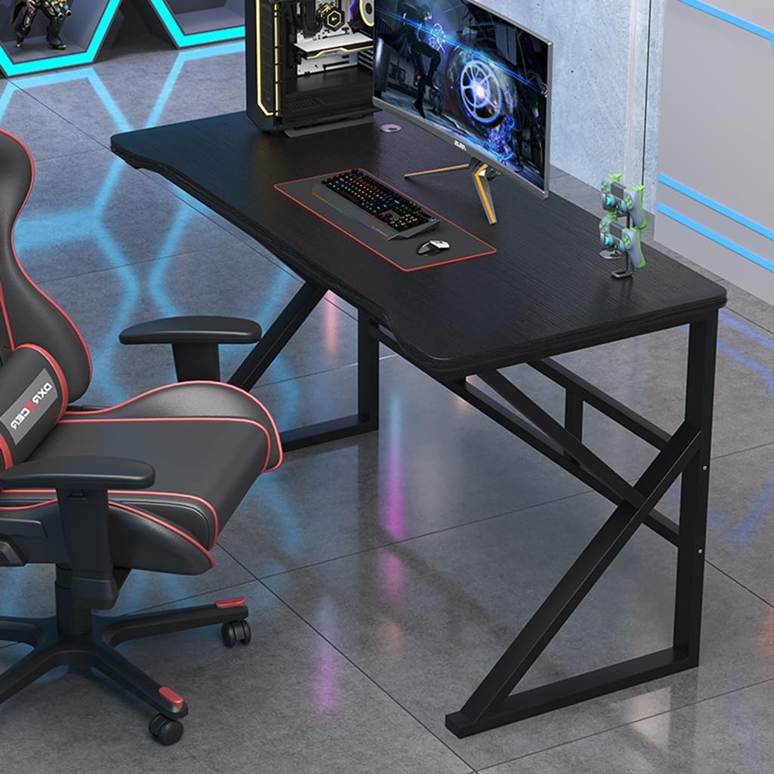 18 x Biurko Komputerowe Stół Gamingowy dla Gracza Komputerowe Duże Stabilne - obrazek 23