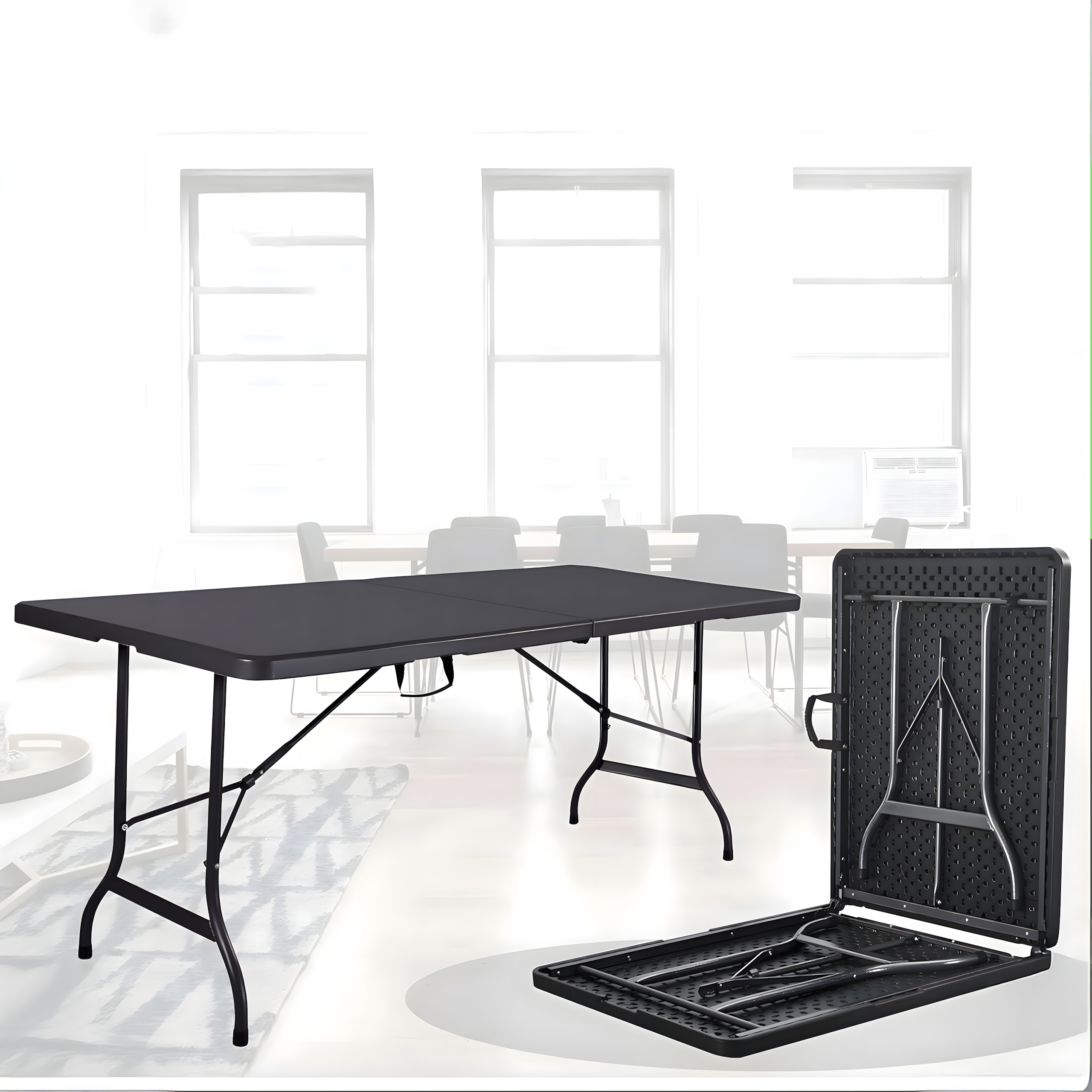 Stół Cateringowy Ogrodowy Bankietowy Walizka Składany Duży 180x74x70cm - obrazek 19