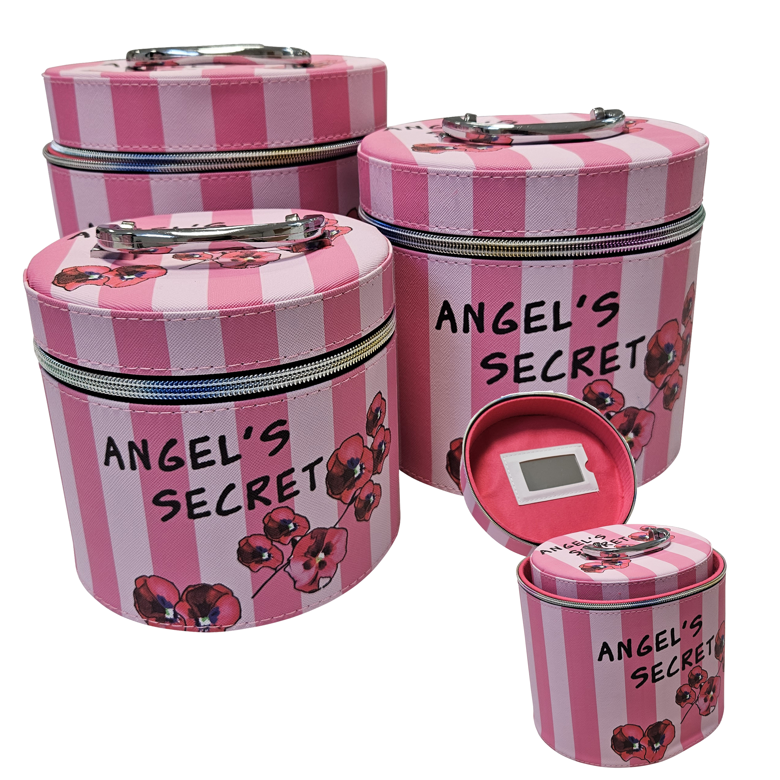 KOSMETYCZKA DAMSKA ORGANIZER KUFEREK NA KOSMETYKI 3w1 - obrazek 2