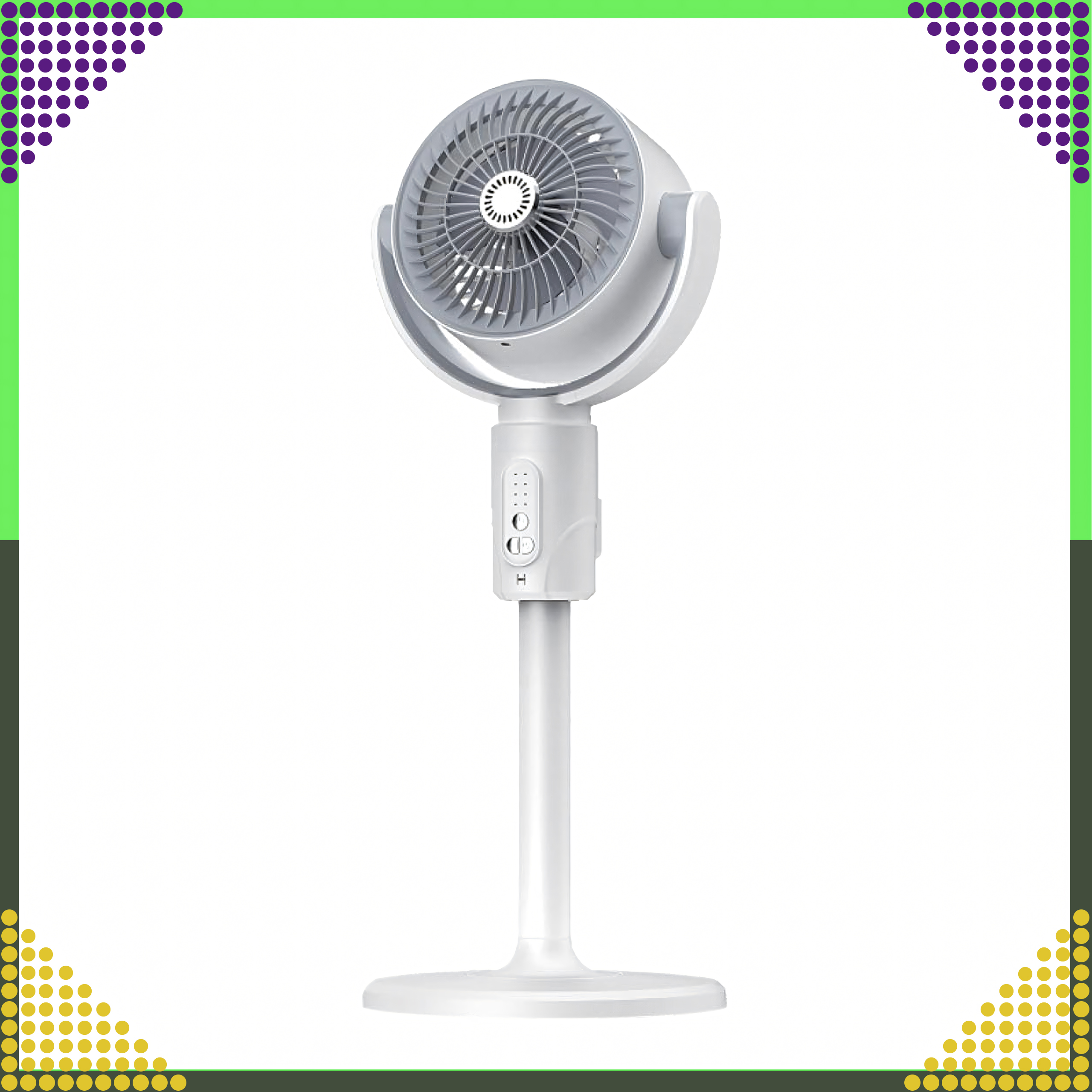 Wiatrak Bezprzewodowy Wentylator Stojący Tarasowy Podłogowy Biurowy Pilot - obrazek 2