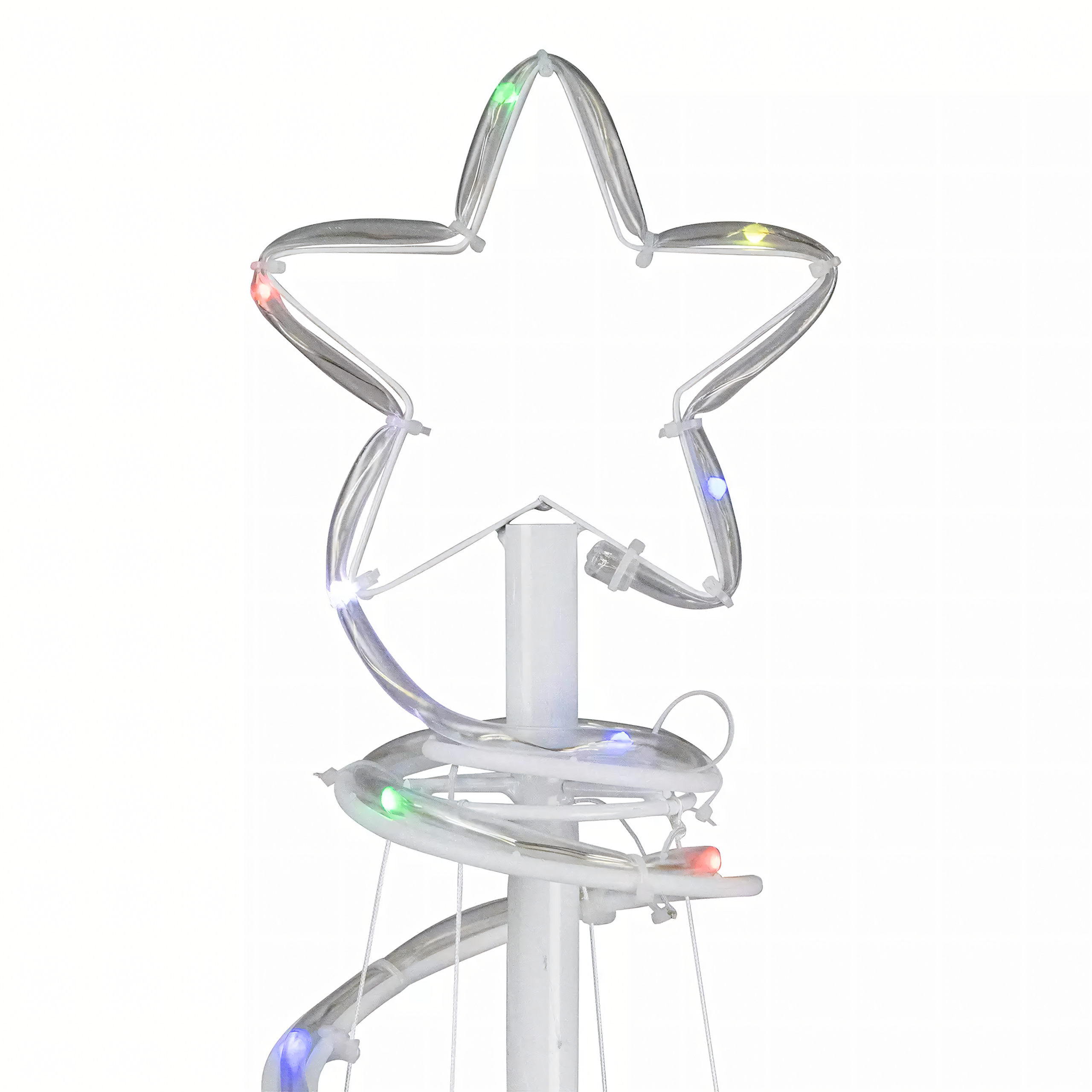 Choinka Spiralna 120 Led Drzewko Świetlne Świąteczna do Domu Biura Sklepu - obrazek 4