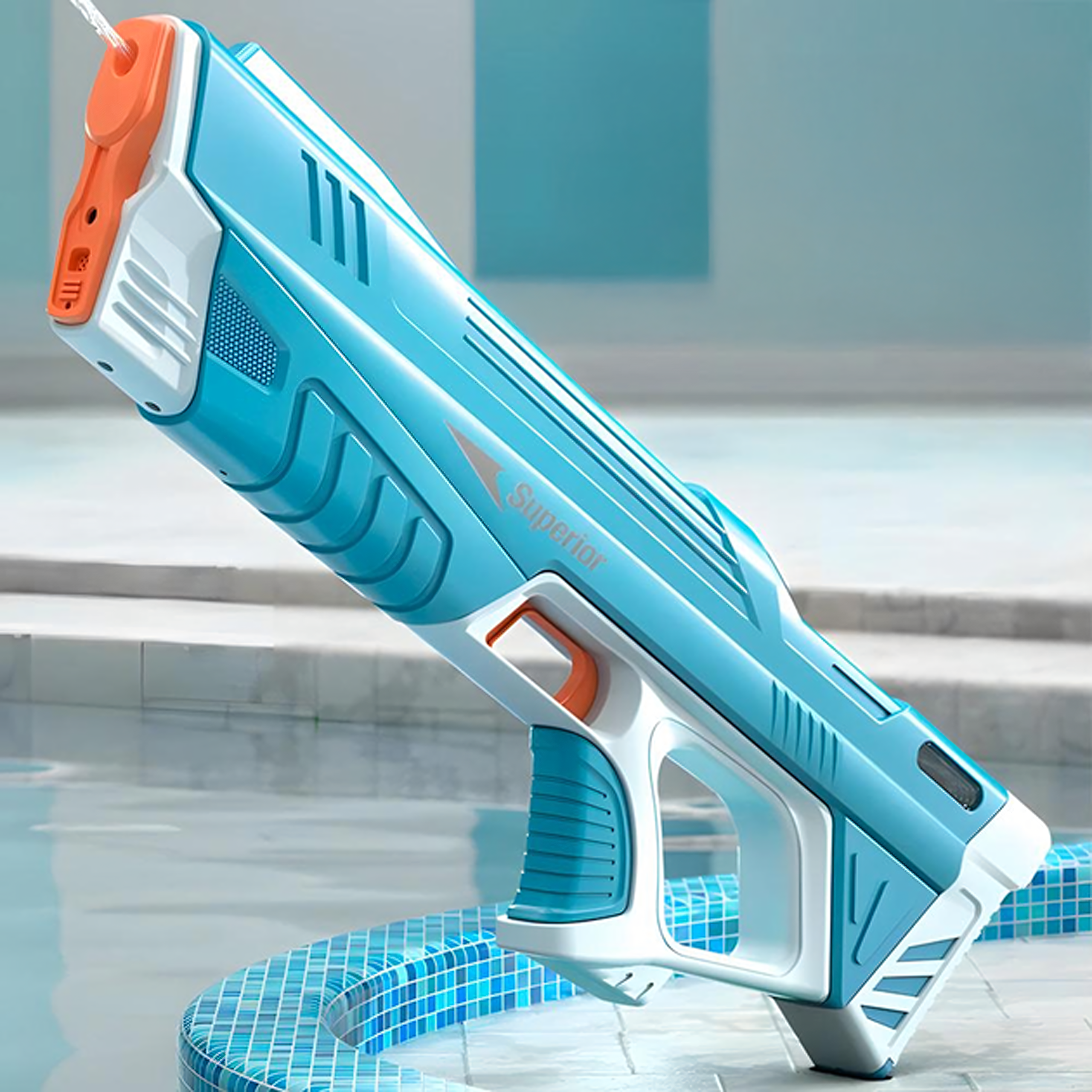 Pistolet Karabin na Wodę Elektryczny Wodny Miotacz dla Dzieci Armatka USB - obrazek 5