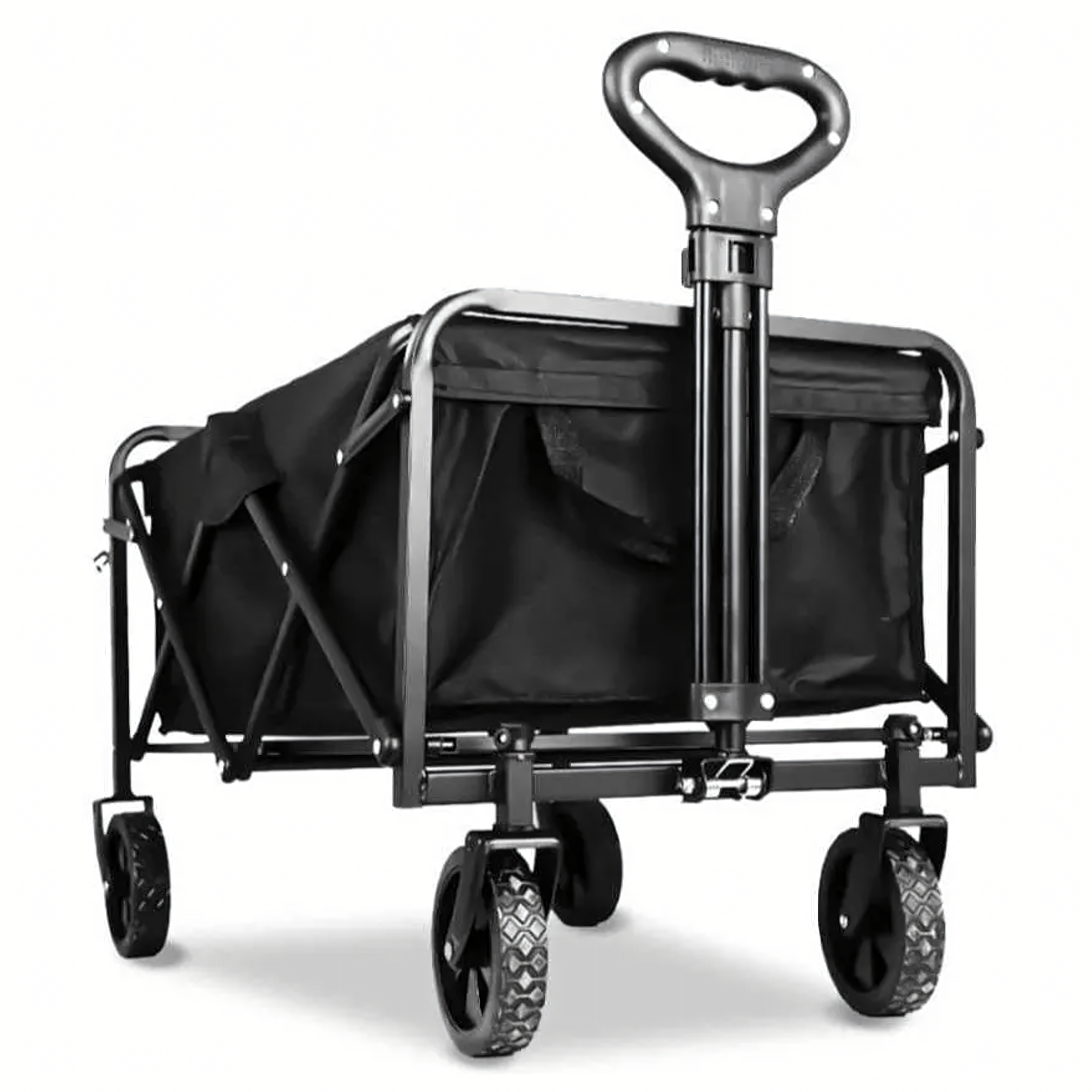 Wózek Turystyczny na drewno Transportowy Ogrodowy Składany Camping Ryby - obrazek 2