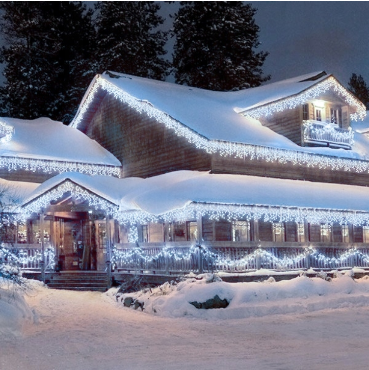 KURTYNA SOPLE 500 LED LAMPKI ŚWIĄTECZNE ZEWNĘTRZNE IP44 STAŁE + FLASH BIAŁE - obrazek 3