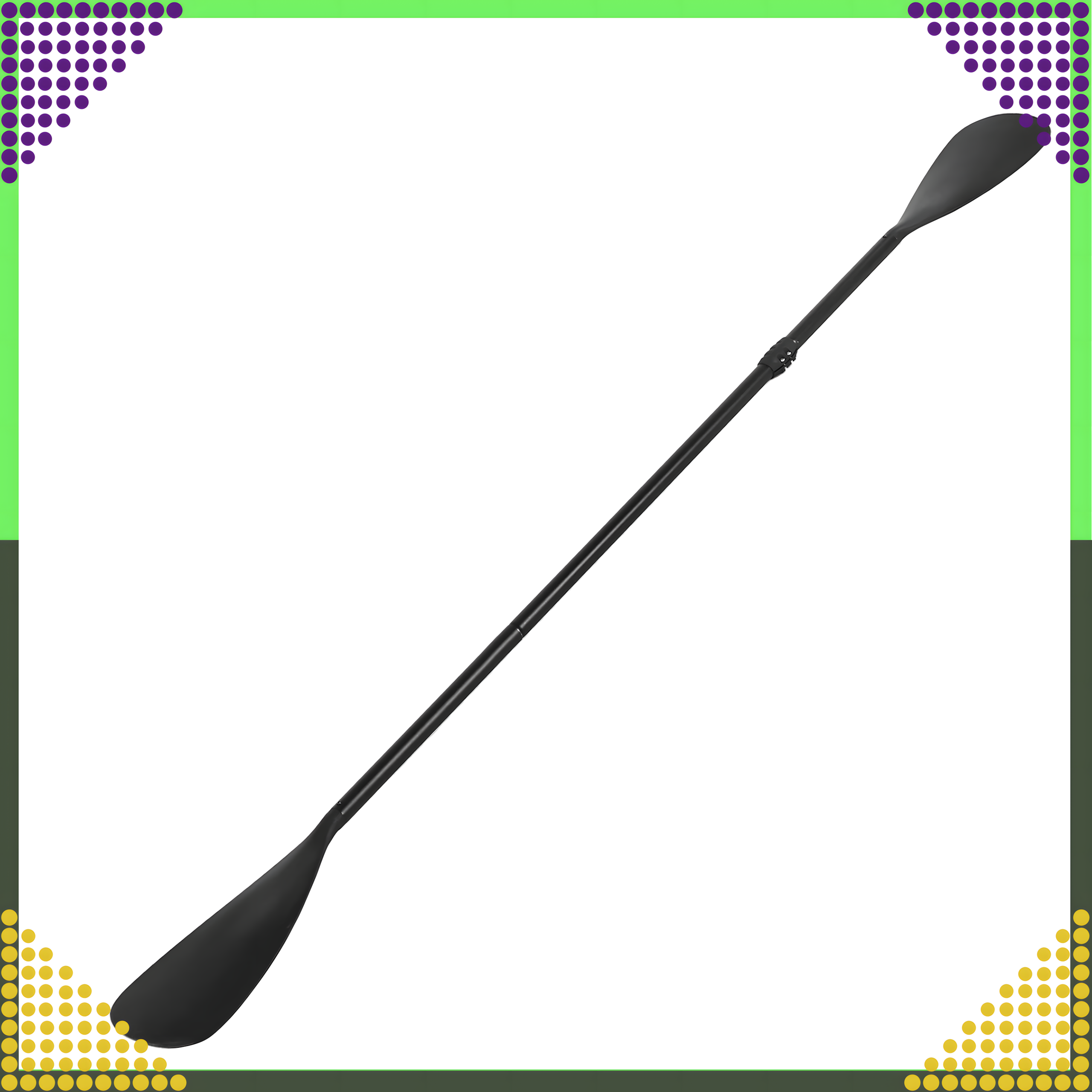 Składane Wiosło Kajakowe do Deski SUP 2w1 Regulowane 4-Częściowe 210 cm Pro - obrazek 3