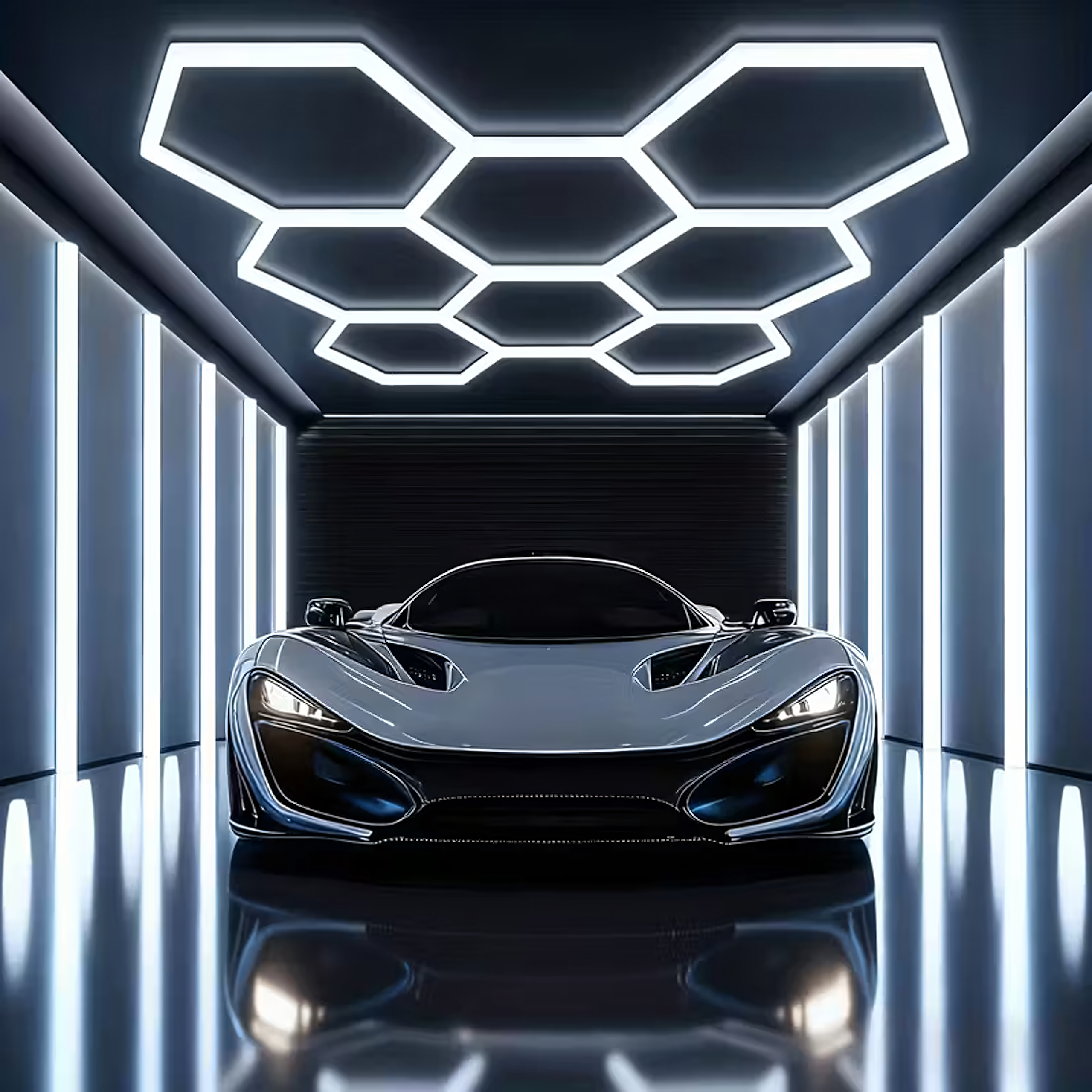 Lampa Led Hexagon Panel Oświetlenie Warsztat Garaż Dom 257x244cm 280W 6500K