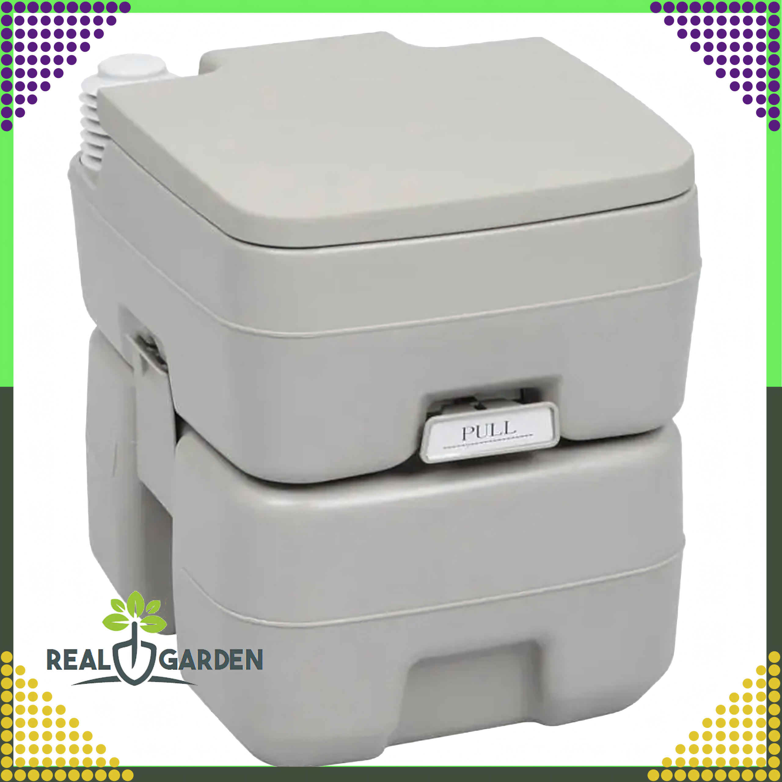 Toaleta Turystyczna Podróżna Przenośna ze Spłuczką Kempingowa na Działkę - obrazek 3