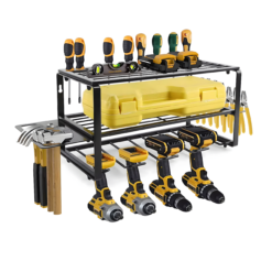 Regał Garażowy Ścienny Półka Wieszak Organizer Na Elektronarzędzia