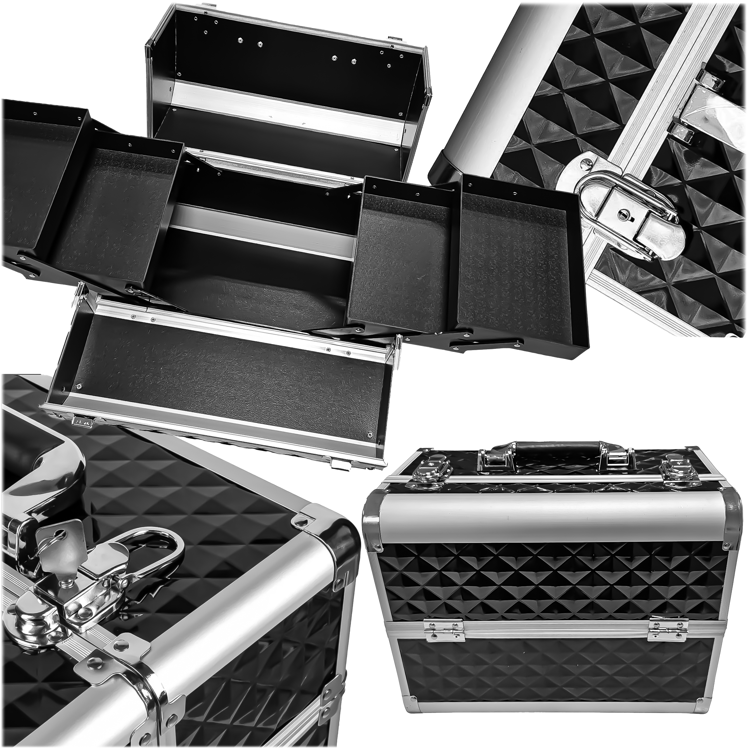 KOSMETYCZKA DAMSKA ORGANIZER KUFEREK NA KOSMETYKI