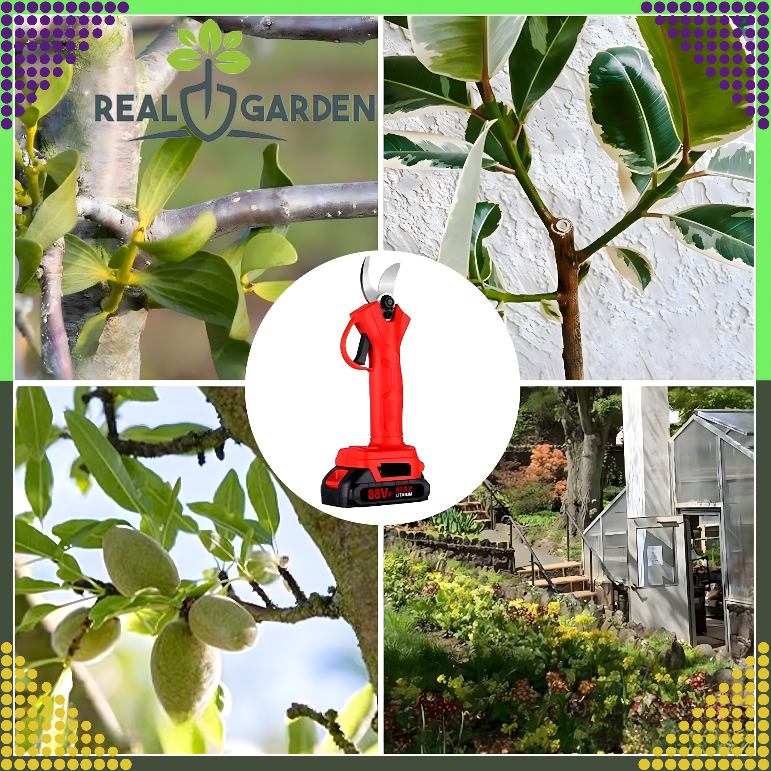 Sekator Ogrodowy Akumulatorowy Elektryczny Nożyce do Ogrodu Akumulator - obrazek 5