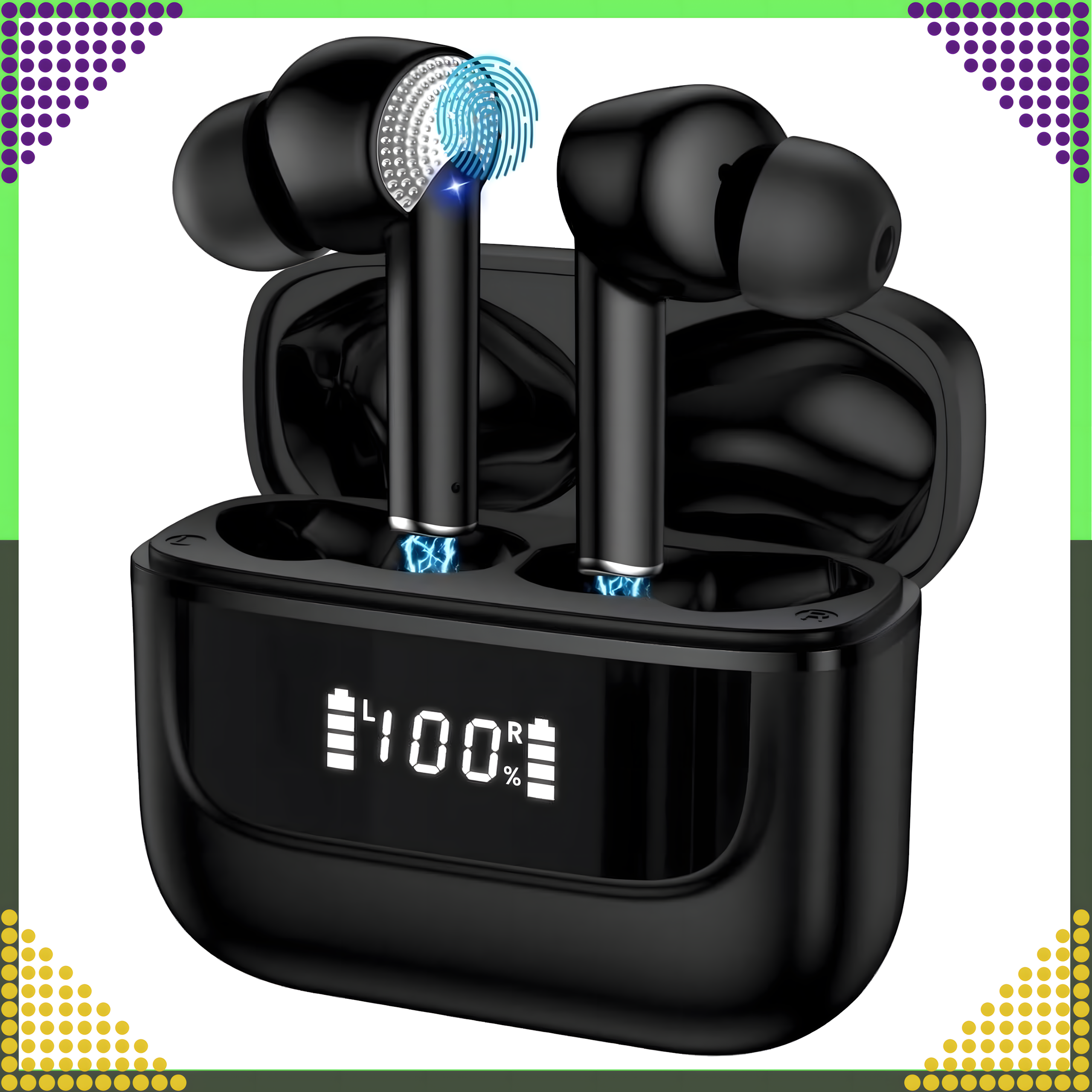 Słuchawki Bezprzewodowe Bluetooth Sportowe do Biegania Powerbank Mikrofon - obrazek 3