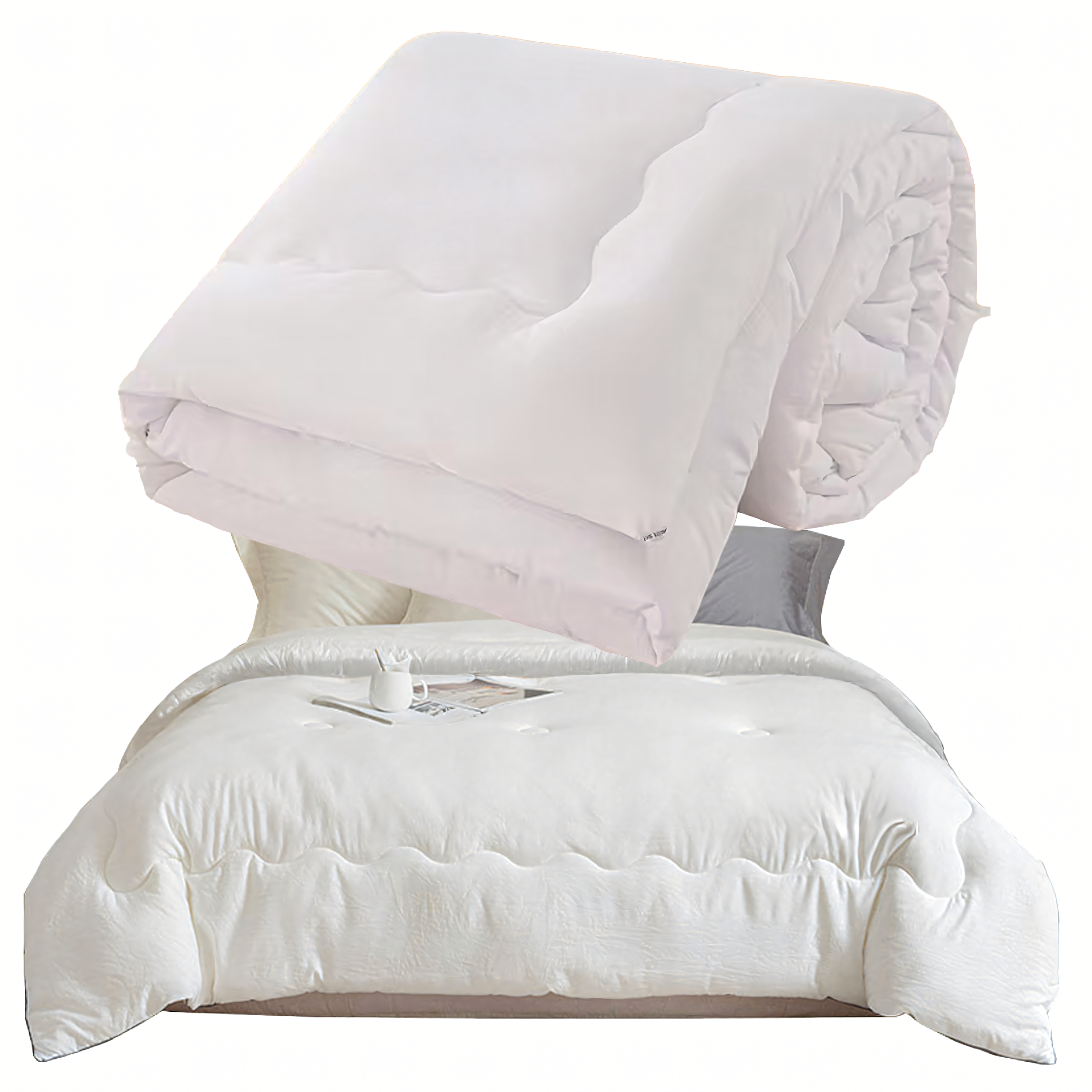 Kołdra Całoroczna Przewiewna Ciepła Zimowa na Zimę 140x200cm Biała