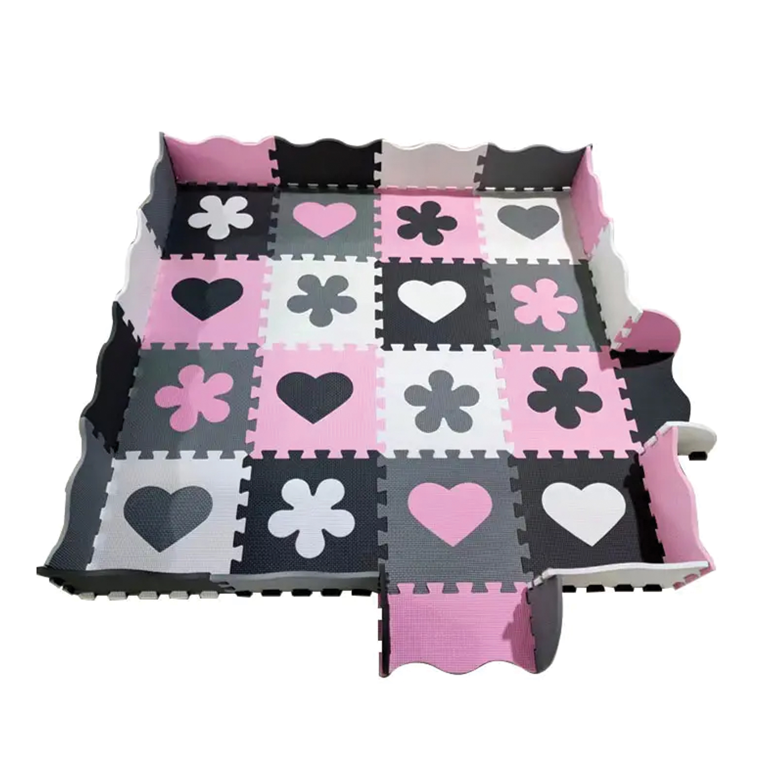 MATA PIANKOWA EDUKACYJNA OCHRONNA KOJEC DLA DZIECI 36 ELEMENTÓW 3W1 - obrazek 3