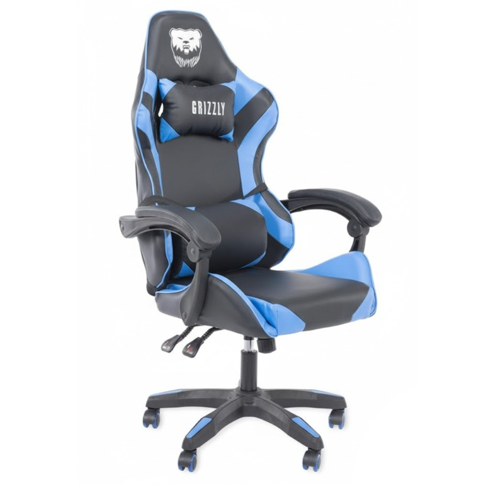 Fotel Gamingowy Obrotowy Regulowany Niebieski