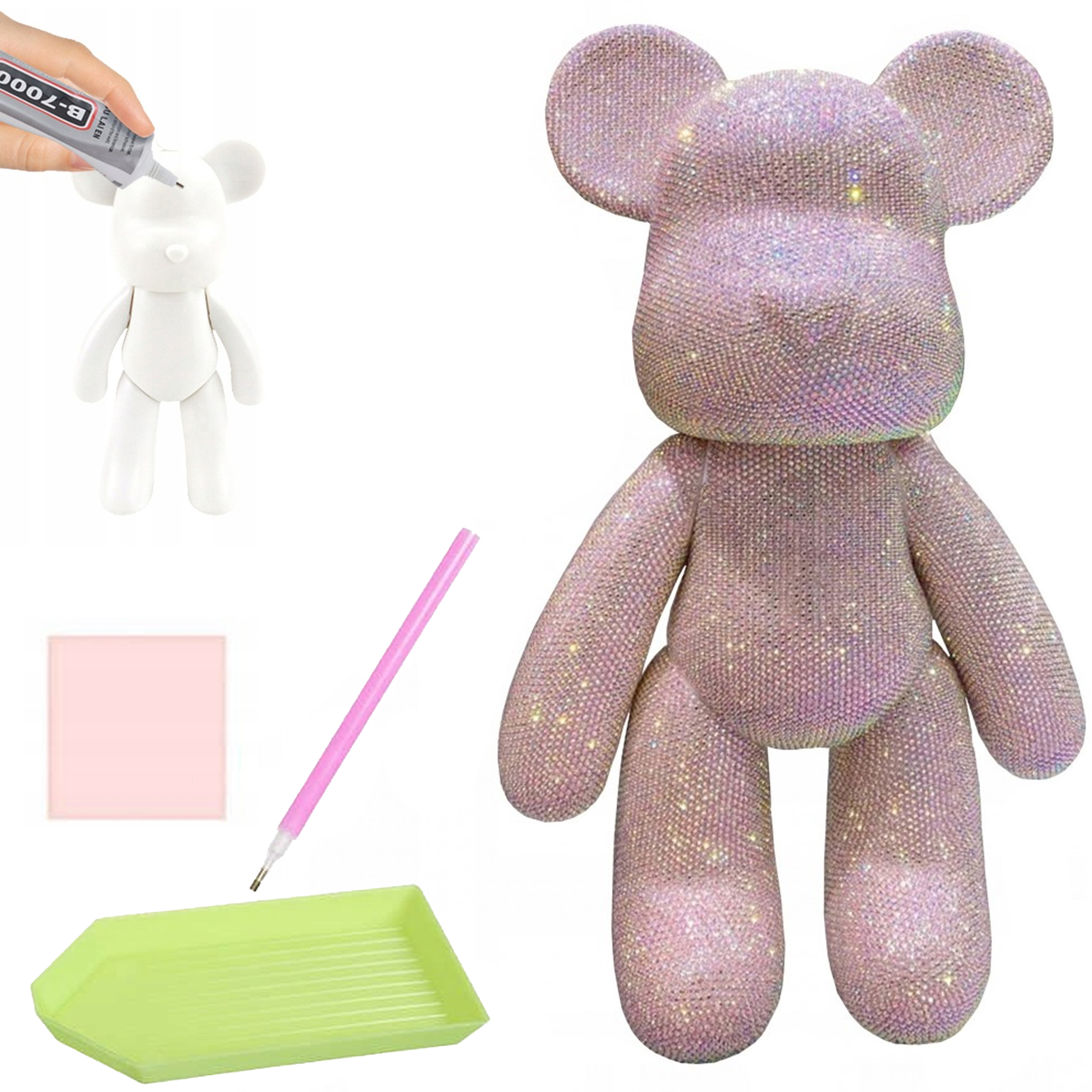 Diamond Painting Haft Diamentowy Zestaw 5D FIGURKA DUŻY MIŚ 38 cm