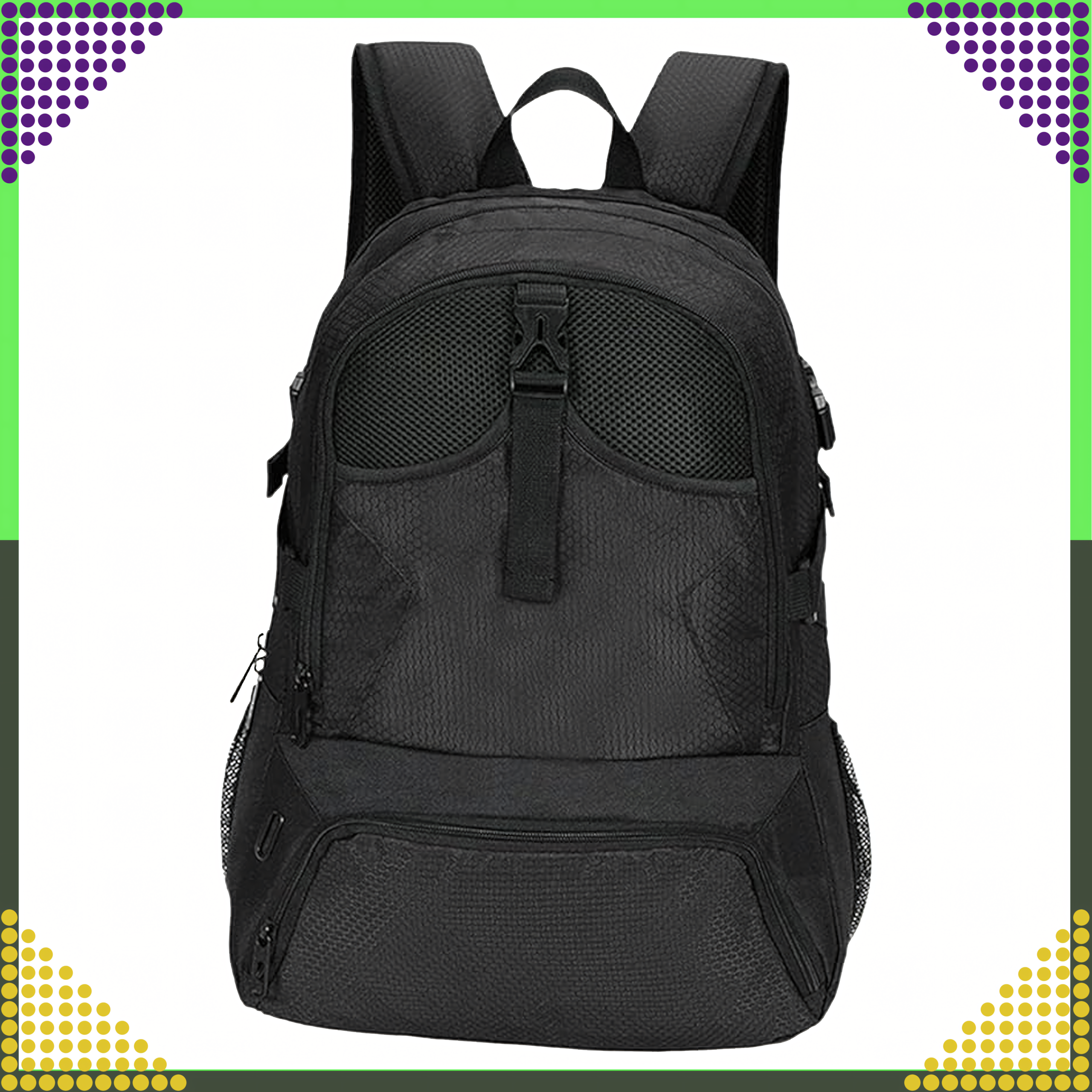 Plecak Torba Treningowa z Miejscem Na Piłki Buty 35L - obrazek 5