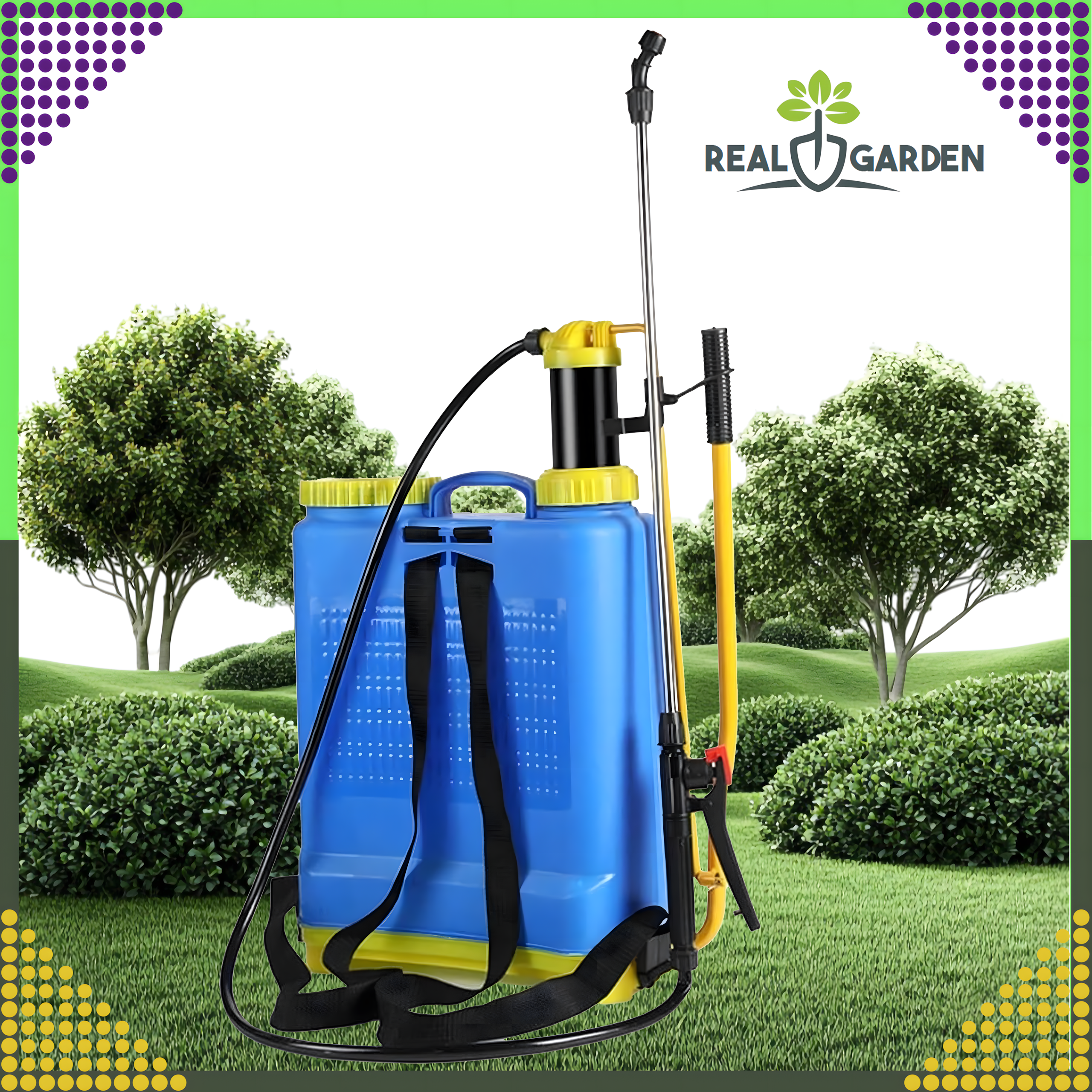 Opryskiwacz 16L Ciśnieniowy Plecakowy Ogrodowy Zraszacz + Lejca + Dysze - obrazek 3