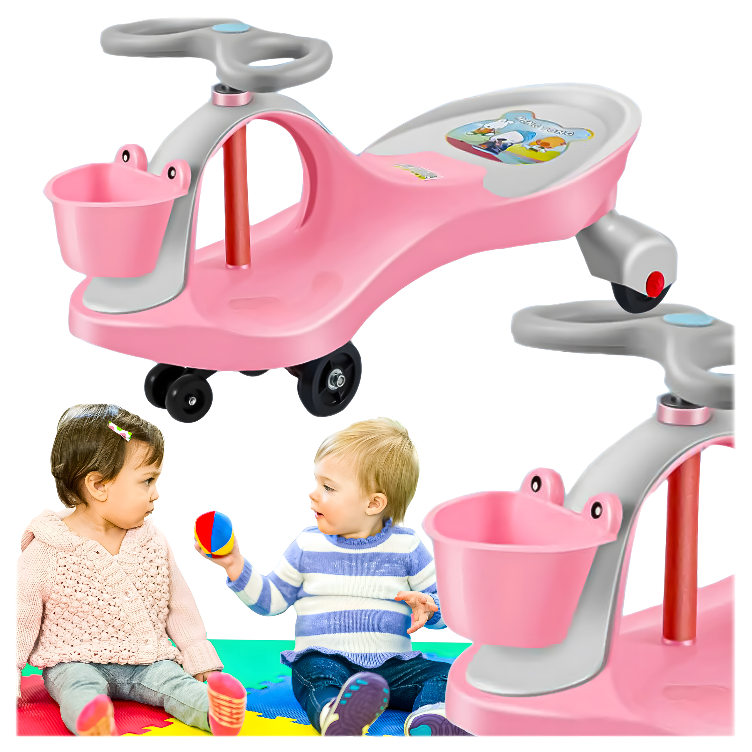 JEŹDZIK PCHACZ POJAZD GRAWITACYJNY DLA DZIECI BALANSOWY SWING CAR