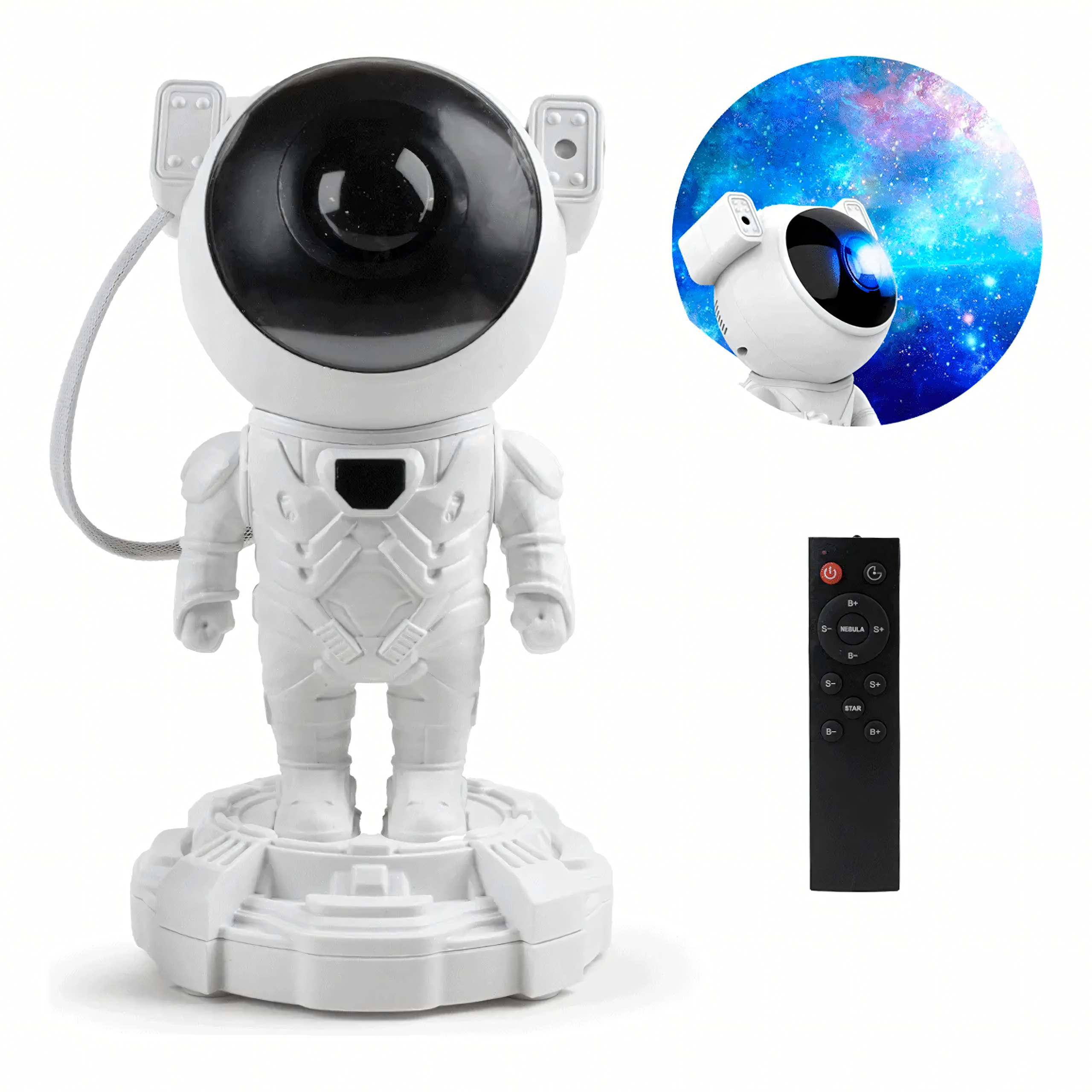 Projektor Gwiazd Astronauta Lampka Nocna Rzutnik dla dziecka Kosmos Pilot - obrazek 2