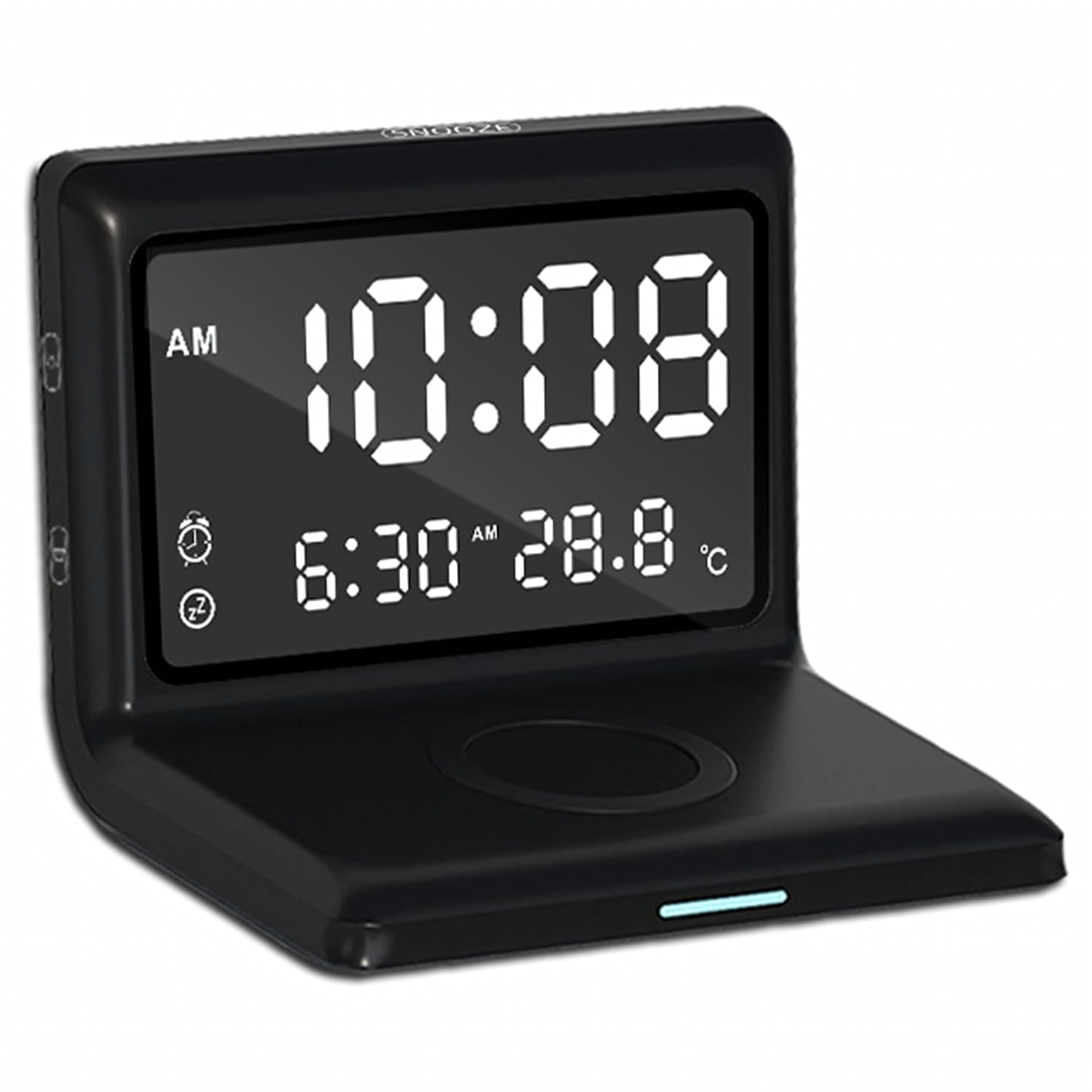 Zegar Budzik Cyfrowy Bezprzewodowa Ładowarka 15W - obrazek 2