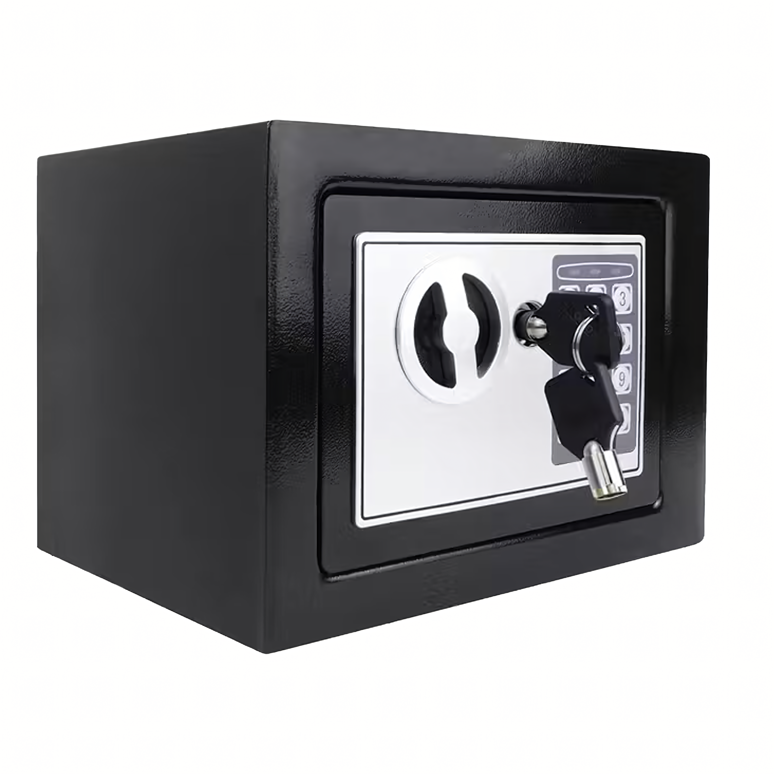 Sejf Domowy Biurowy Kasetka Szyfr Elektroniczny Zamek 17×23x17cm - obrazek 3