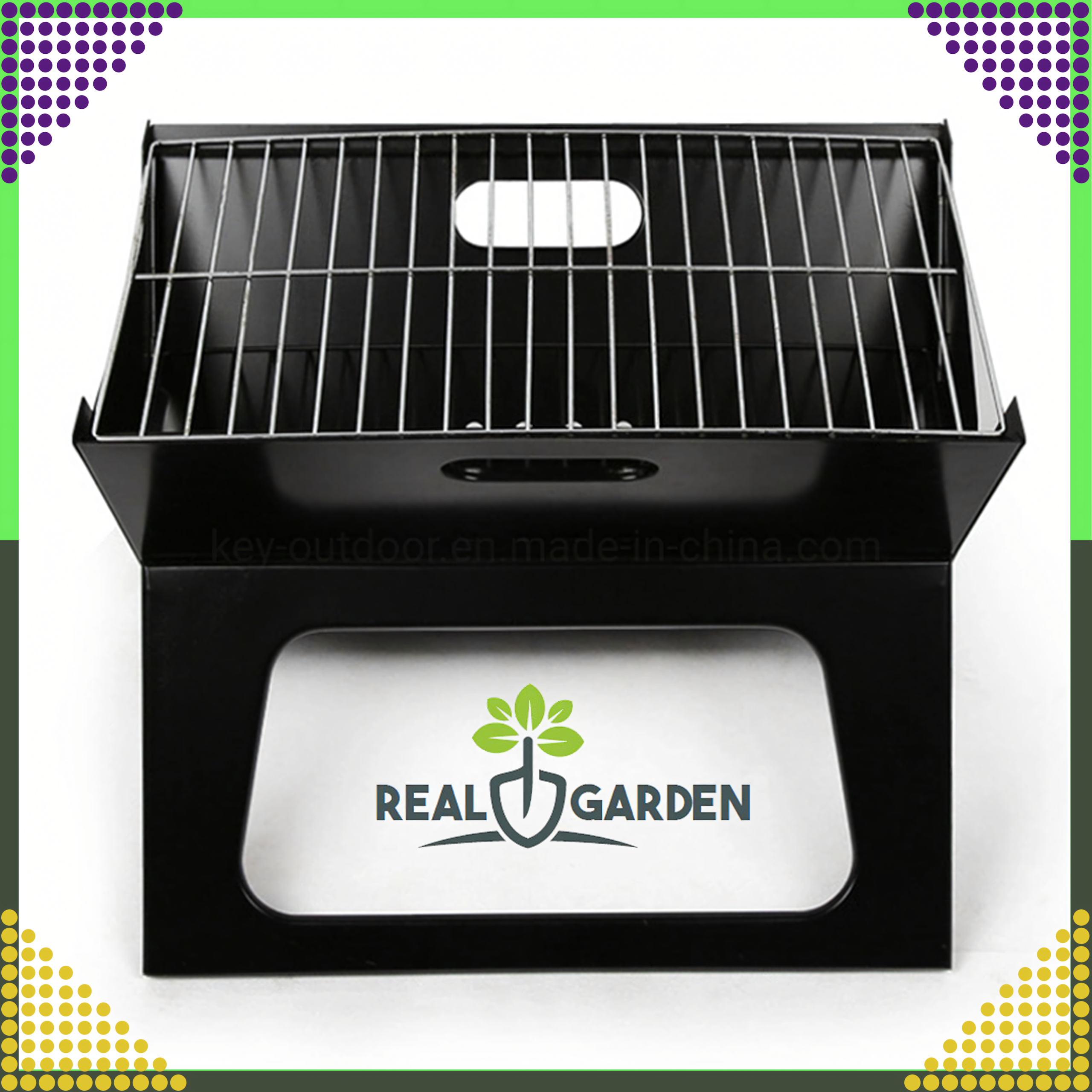 Grill Turystyczny Ogrodowy Przenośny Składany Węglowy Walizka - obrazek 3