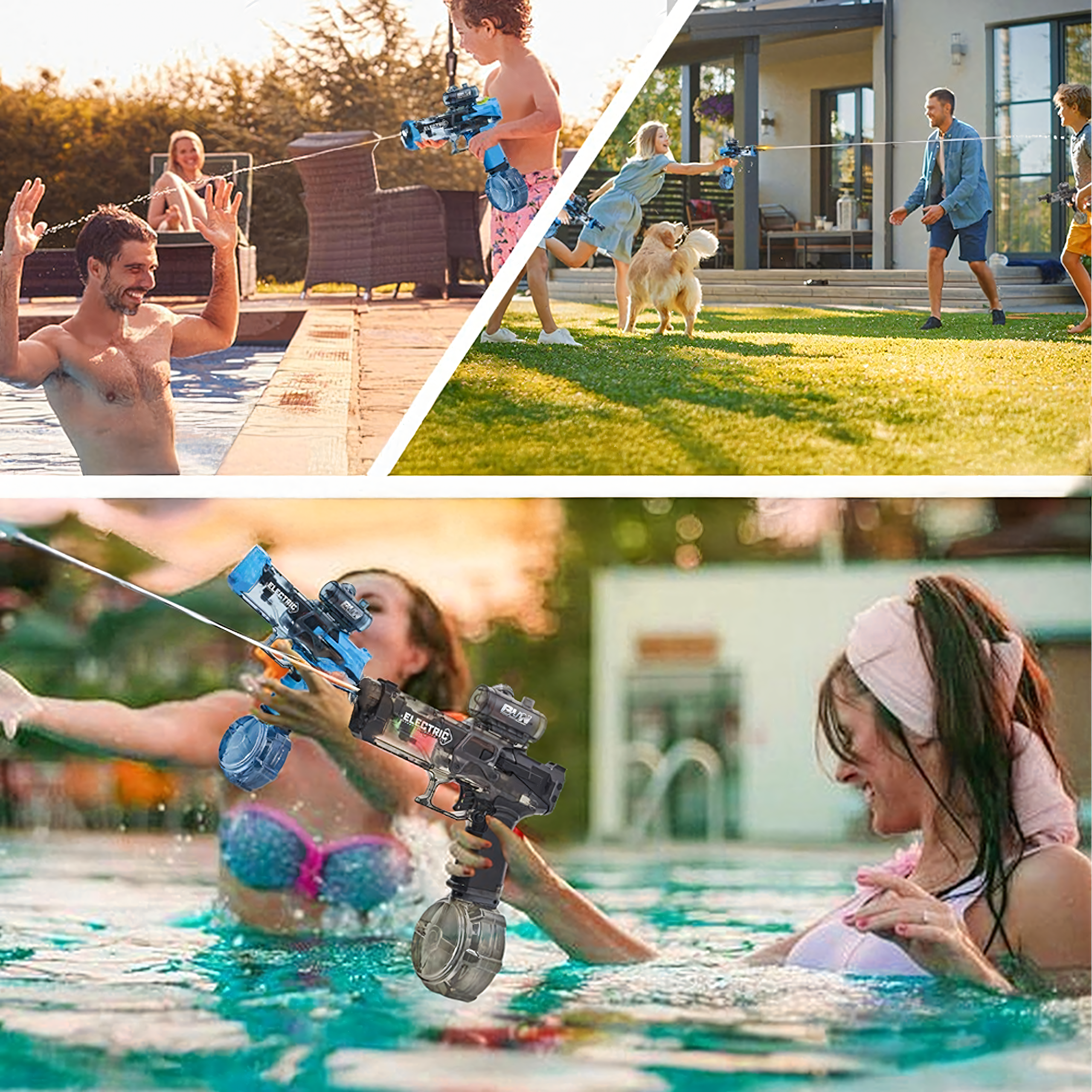 Pistolet Karabin Elektryczny Automatyczny Na Wodę Akumulator 10m Zabawka - obrazek 5